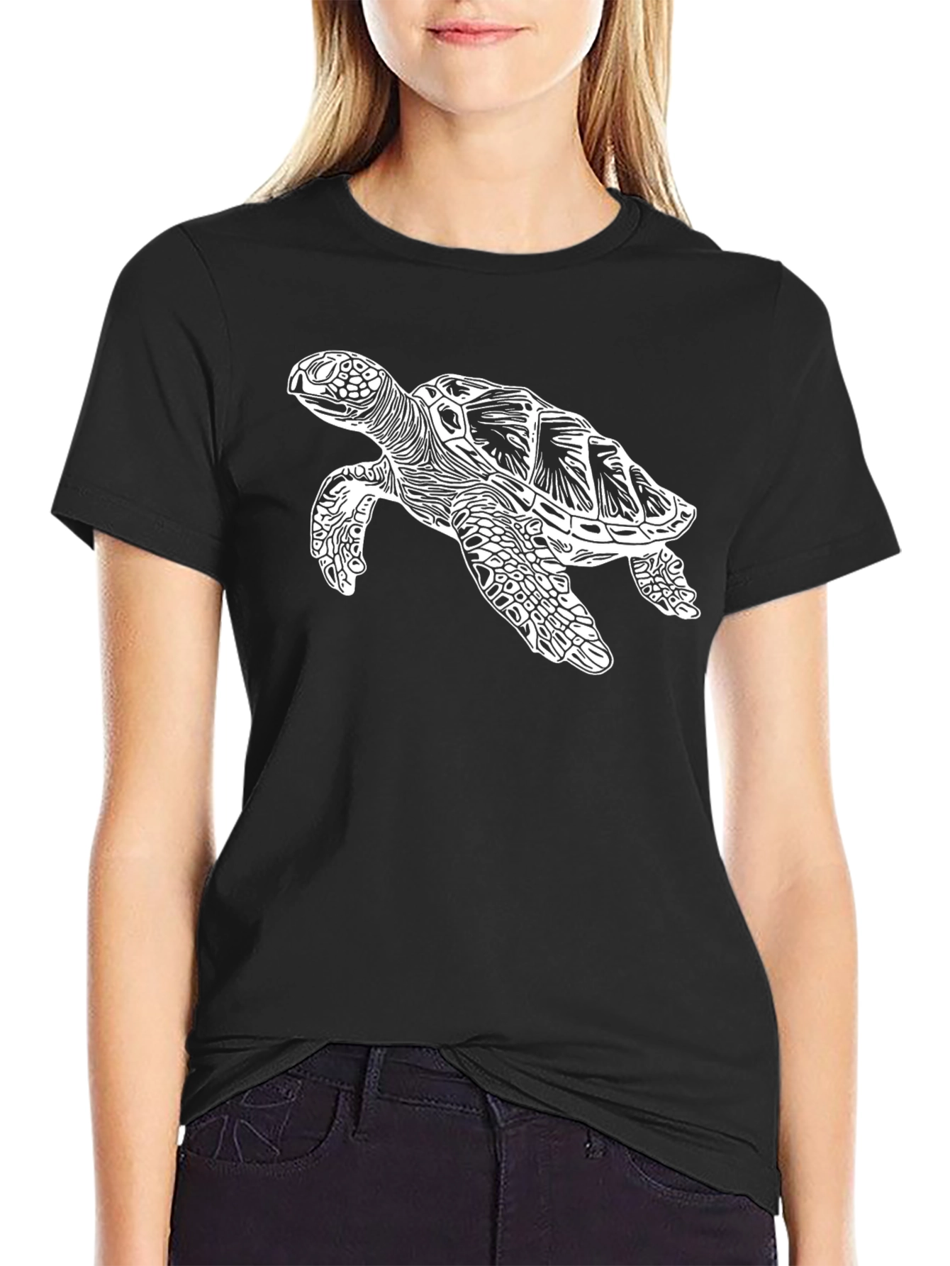 Black Turtle Graphic Tee