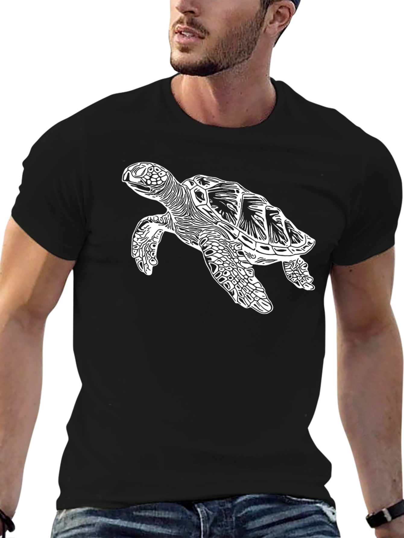 Black Turtle Graphic Tee