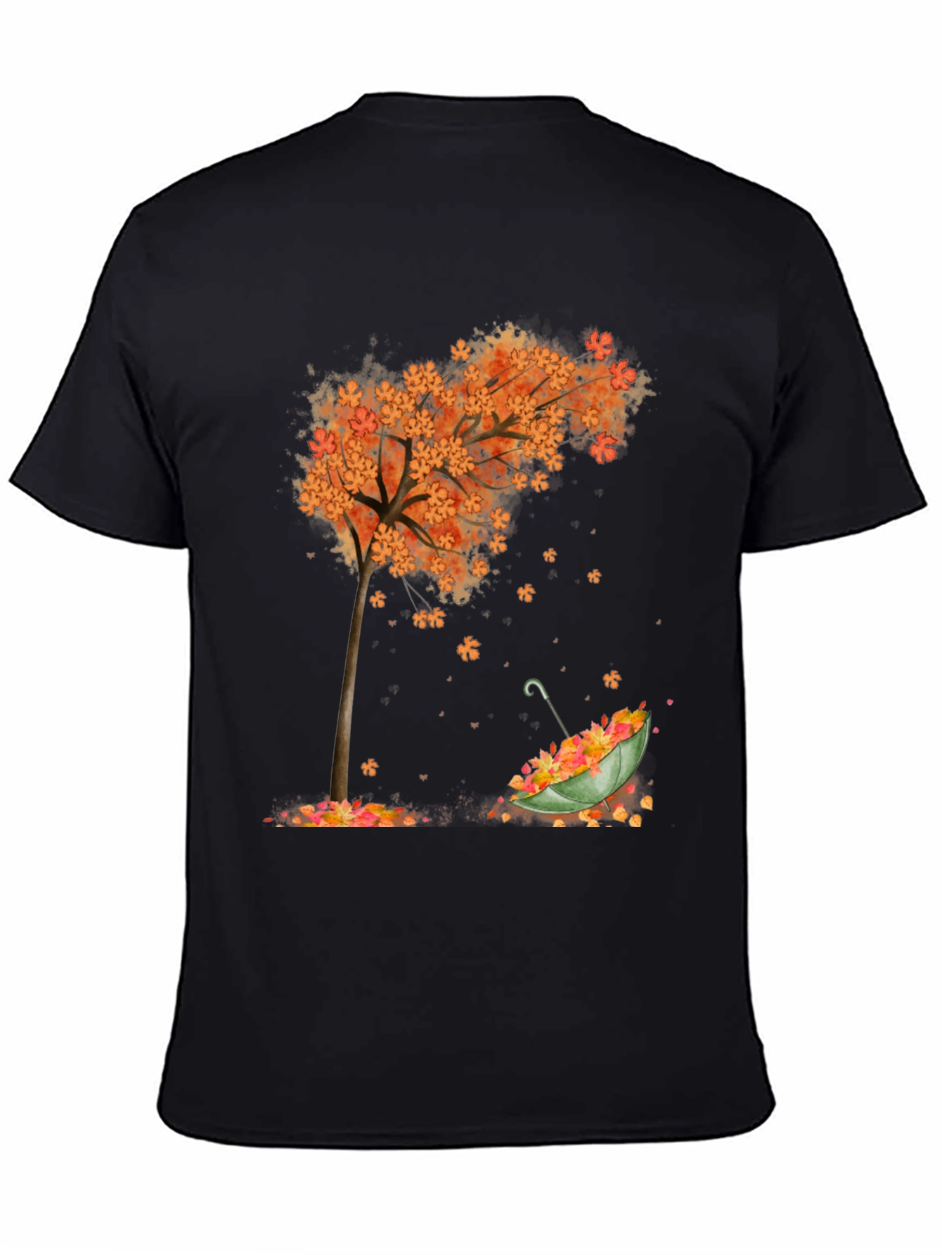 Autumn Tree & Umbrella Graphic Tee