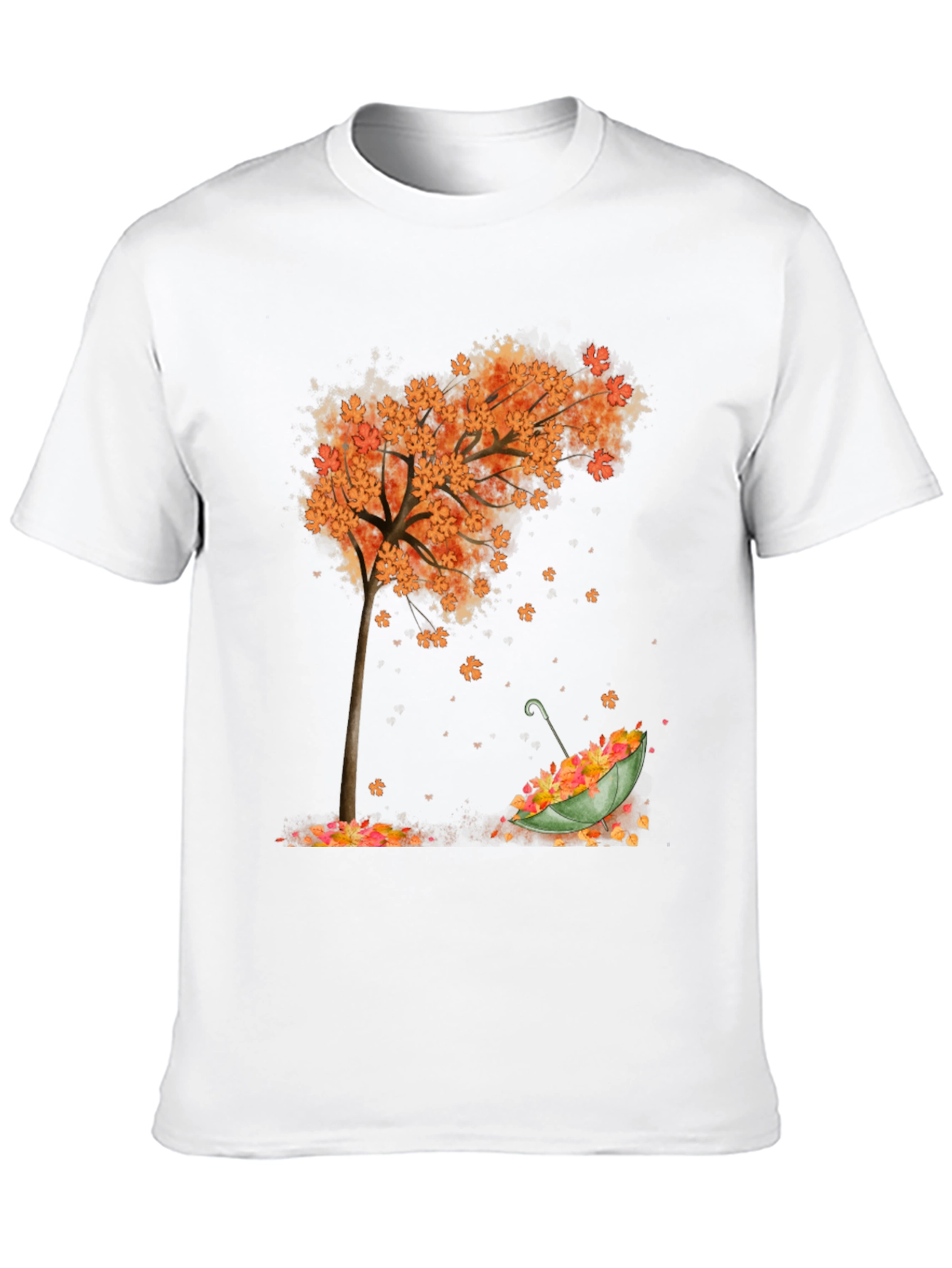 Autumn Tree & Umbrella Graphic Tee