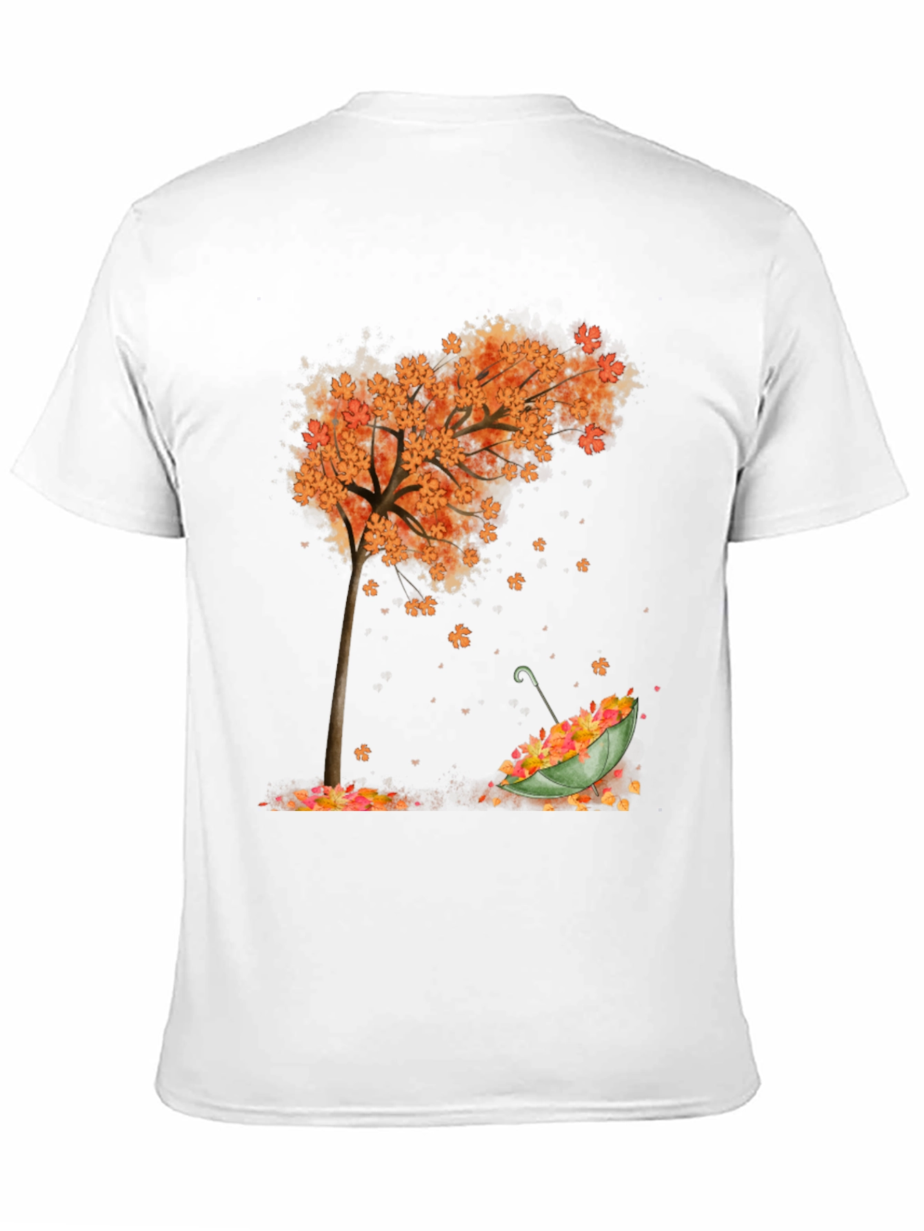 Autumn Tree & Umbrella Graphic Tee