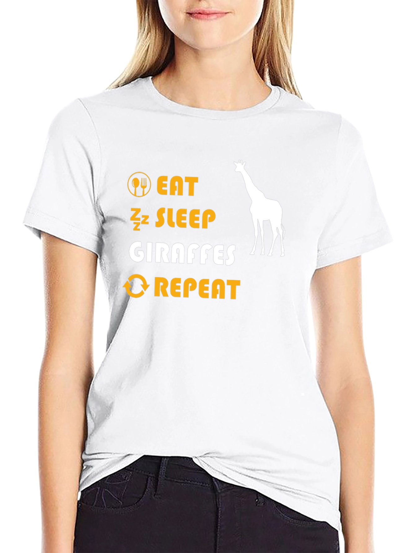 Eat Sleep Giraffes Repeat T-Shirt