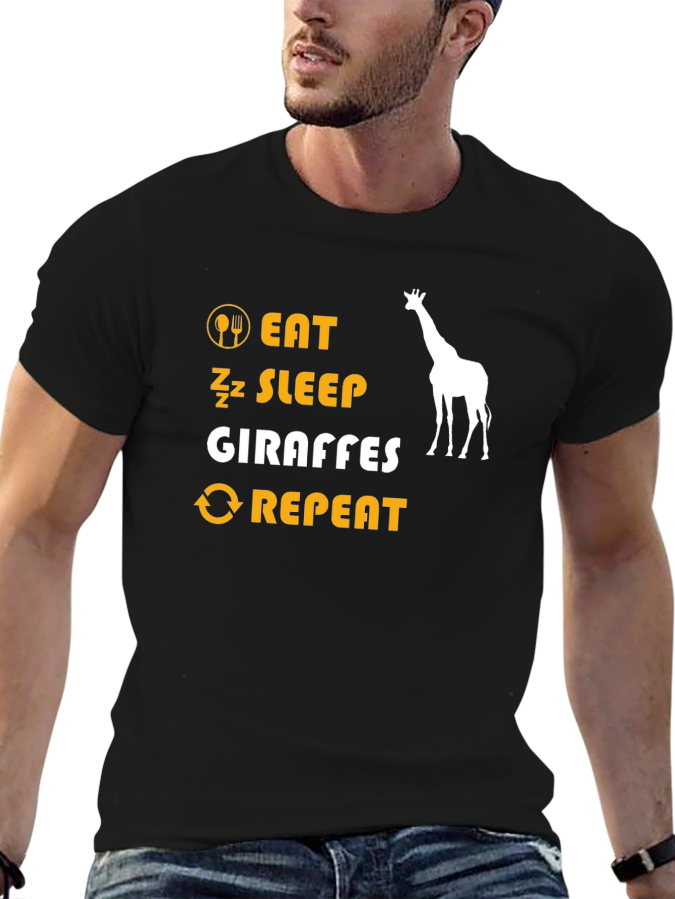 Eat Sleep Giraffes Repeat T-Shirt