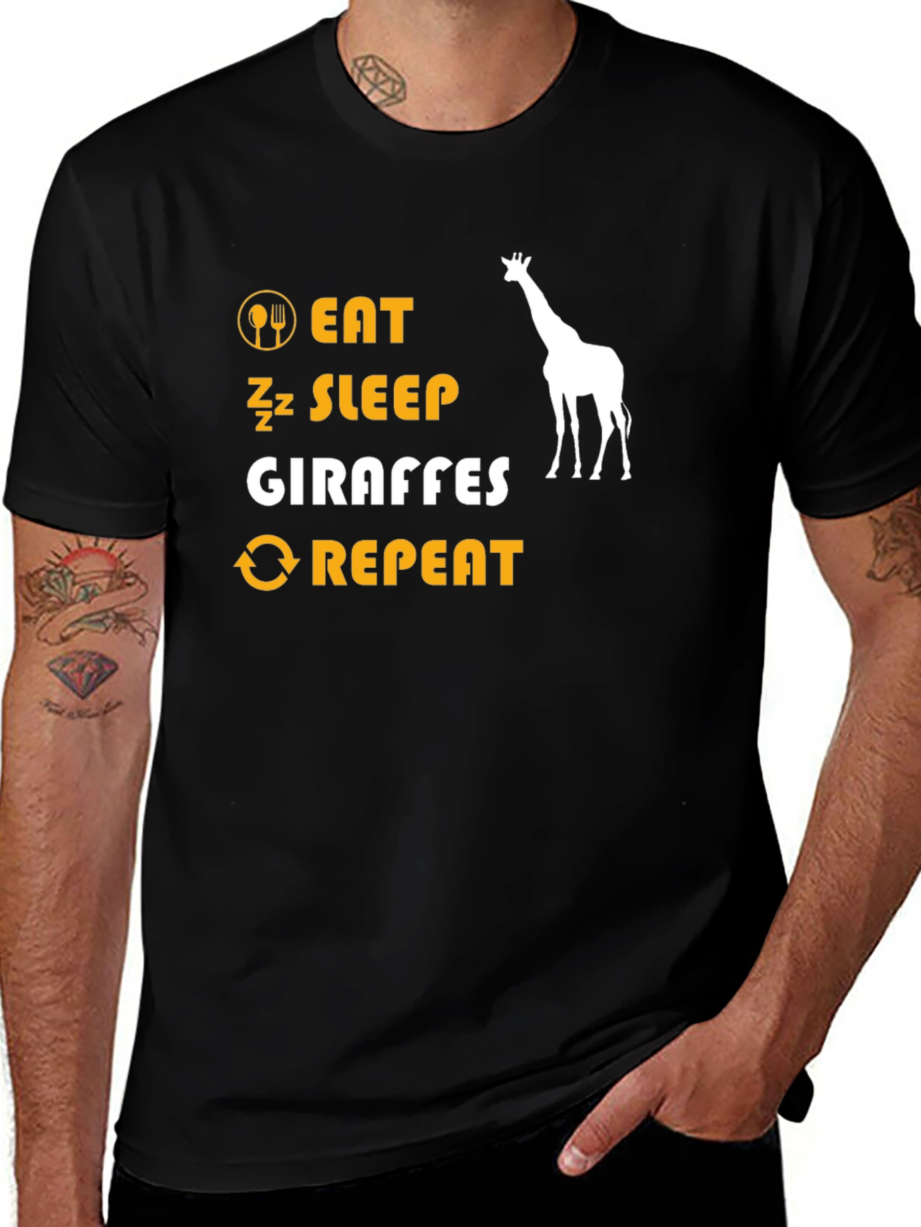 Eat Sleep Giraffes Repeat T-Shirt