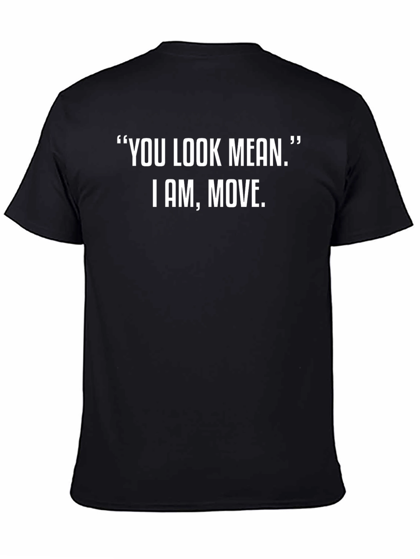 Mean Look Graphic Tee - Mens Black T-Shirt