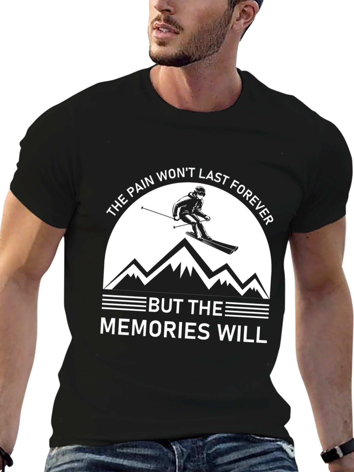 Skiing Memories Graphic T-Shirt
