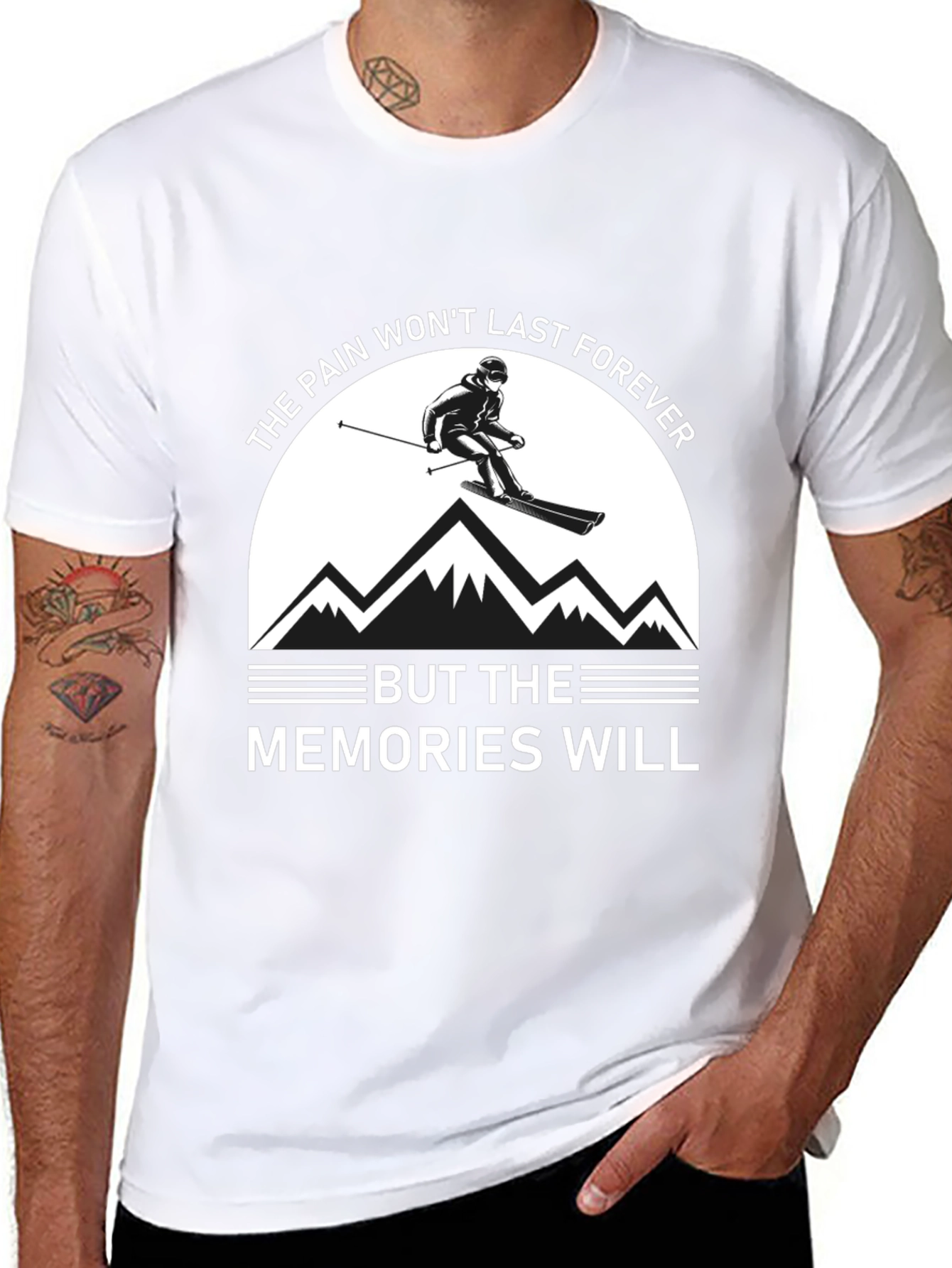 Skiing Memories Graphic T-Shirt