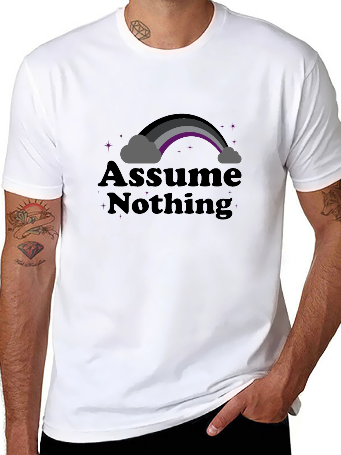 Assume Nothing Ace Pride T-Shirt