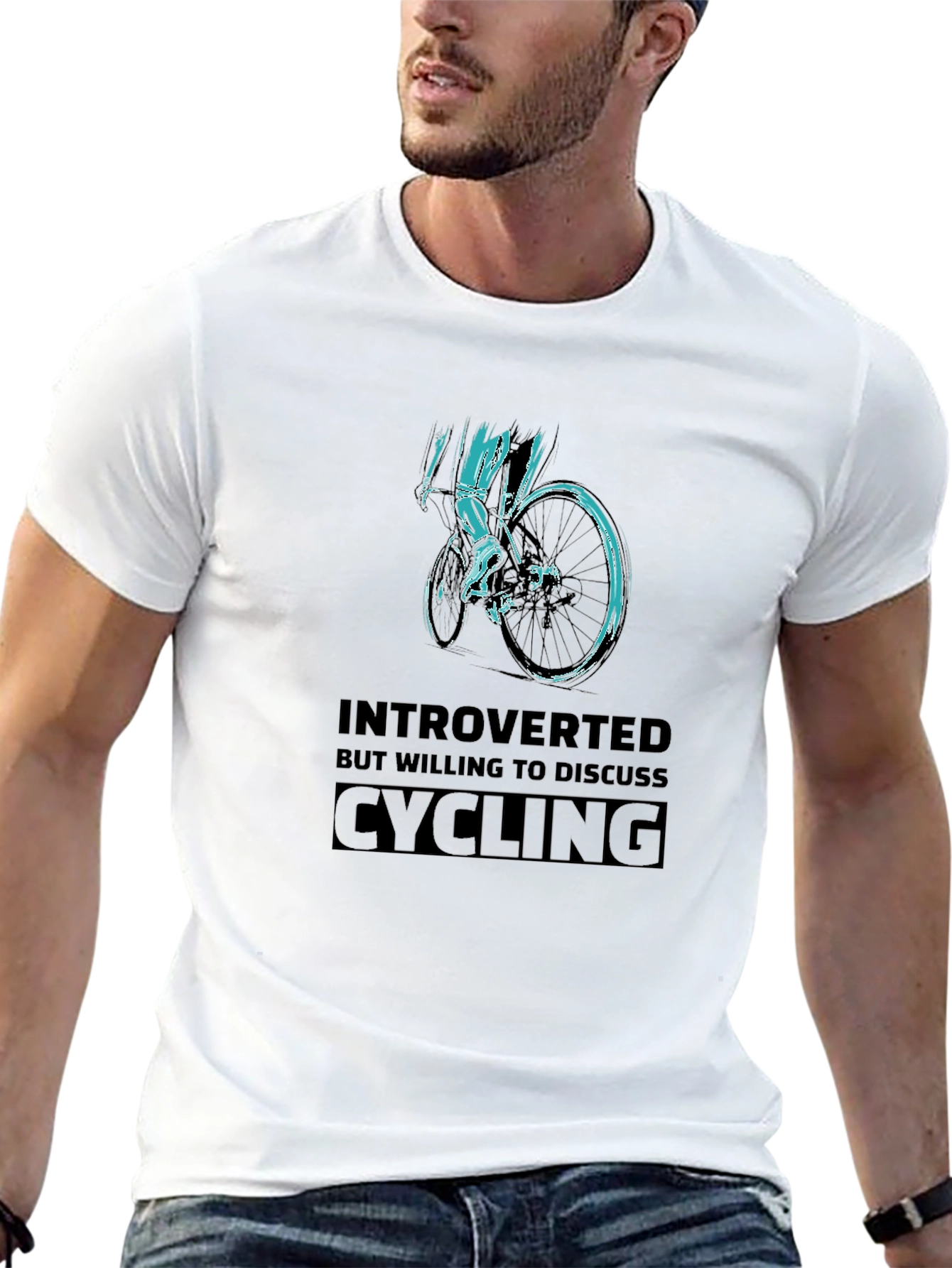 Introverted Cycling Graphic Tee