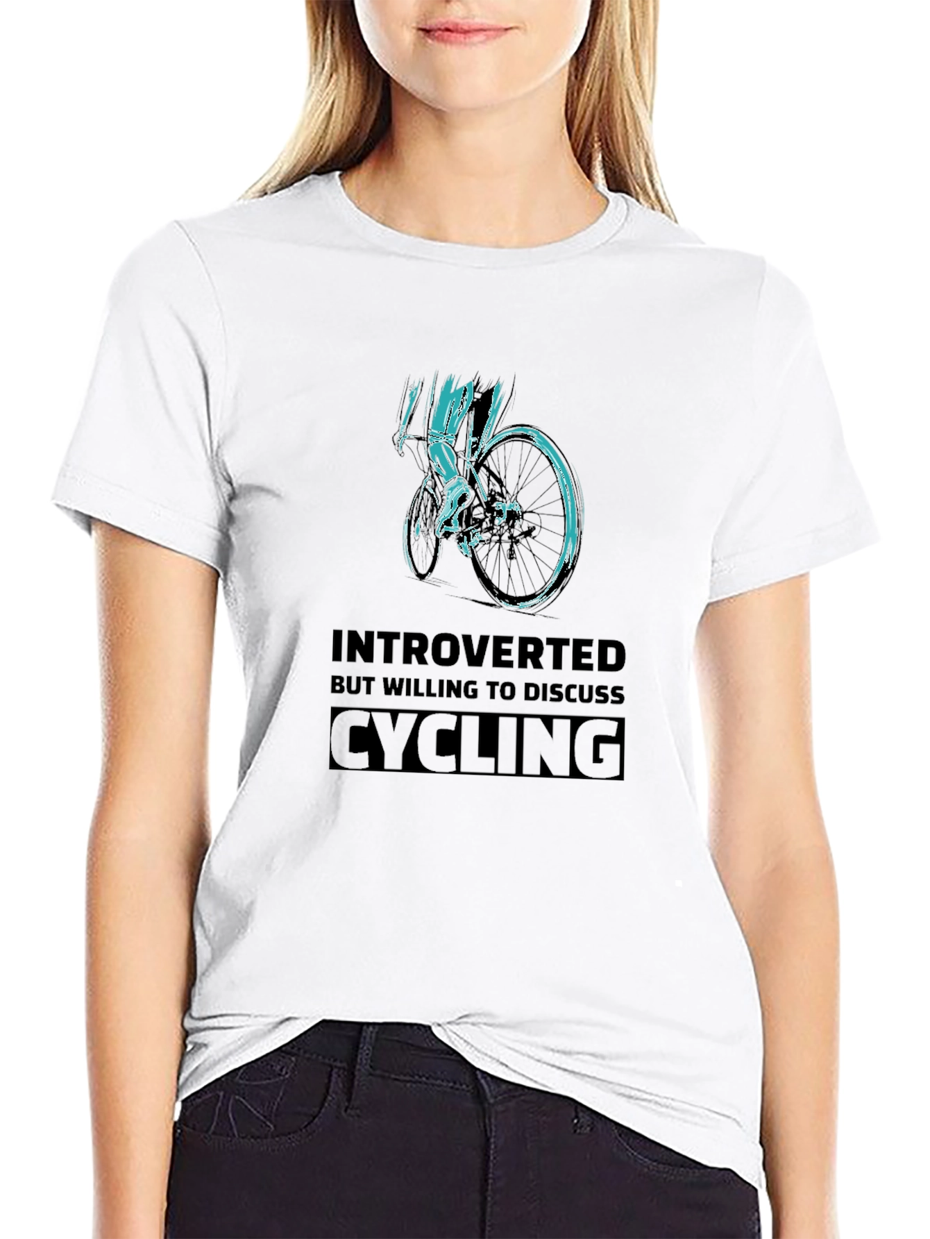 Introverted Cycling Graphic Tee