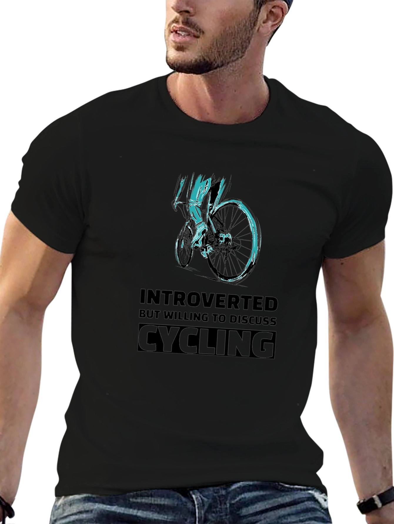 Introverted Cycling Graphic Tee