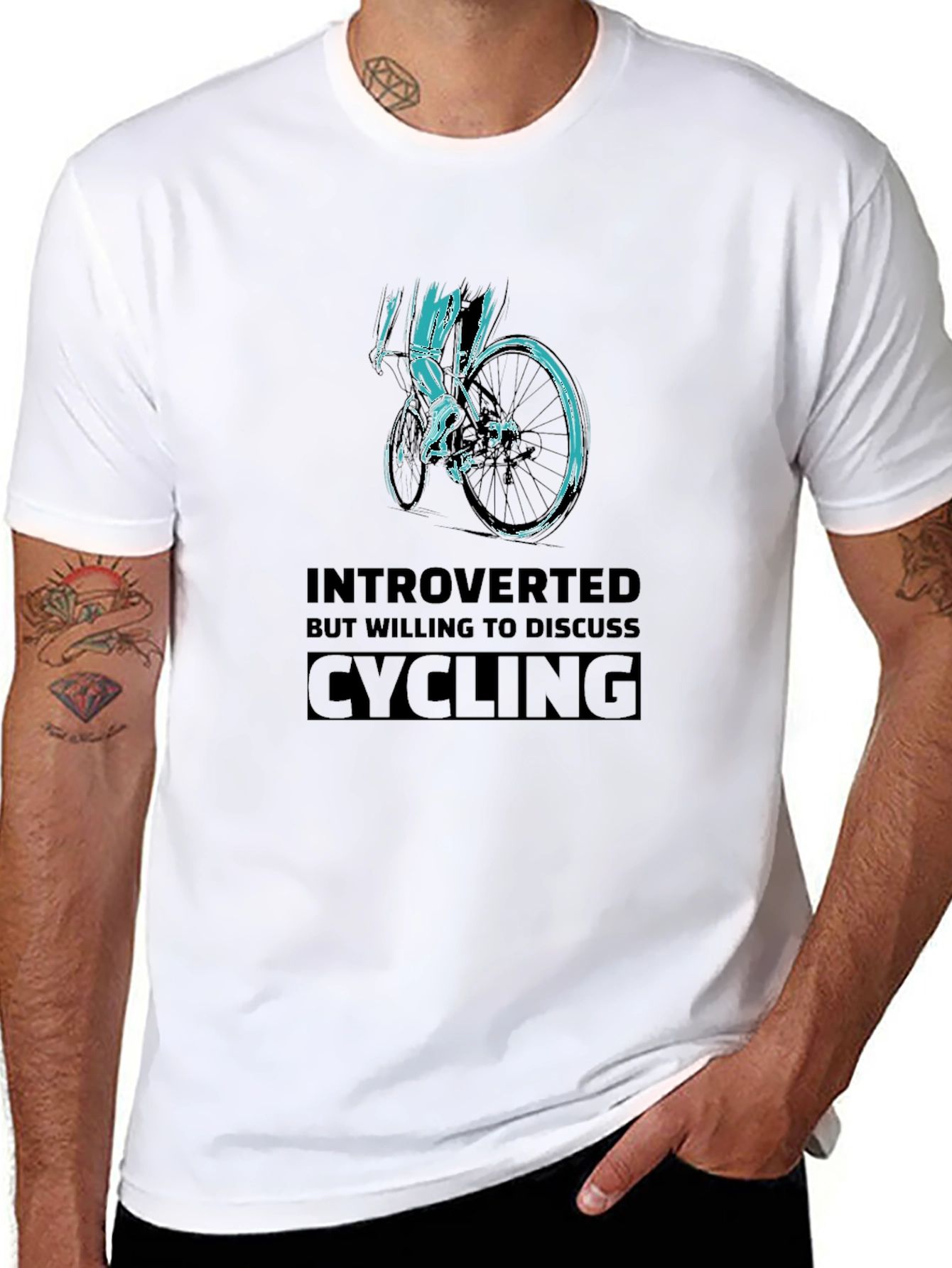 Introverted Cycling Graphic Tee