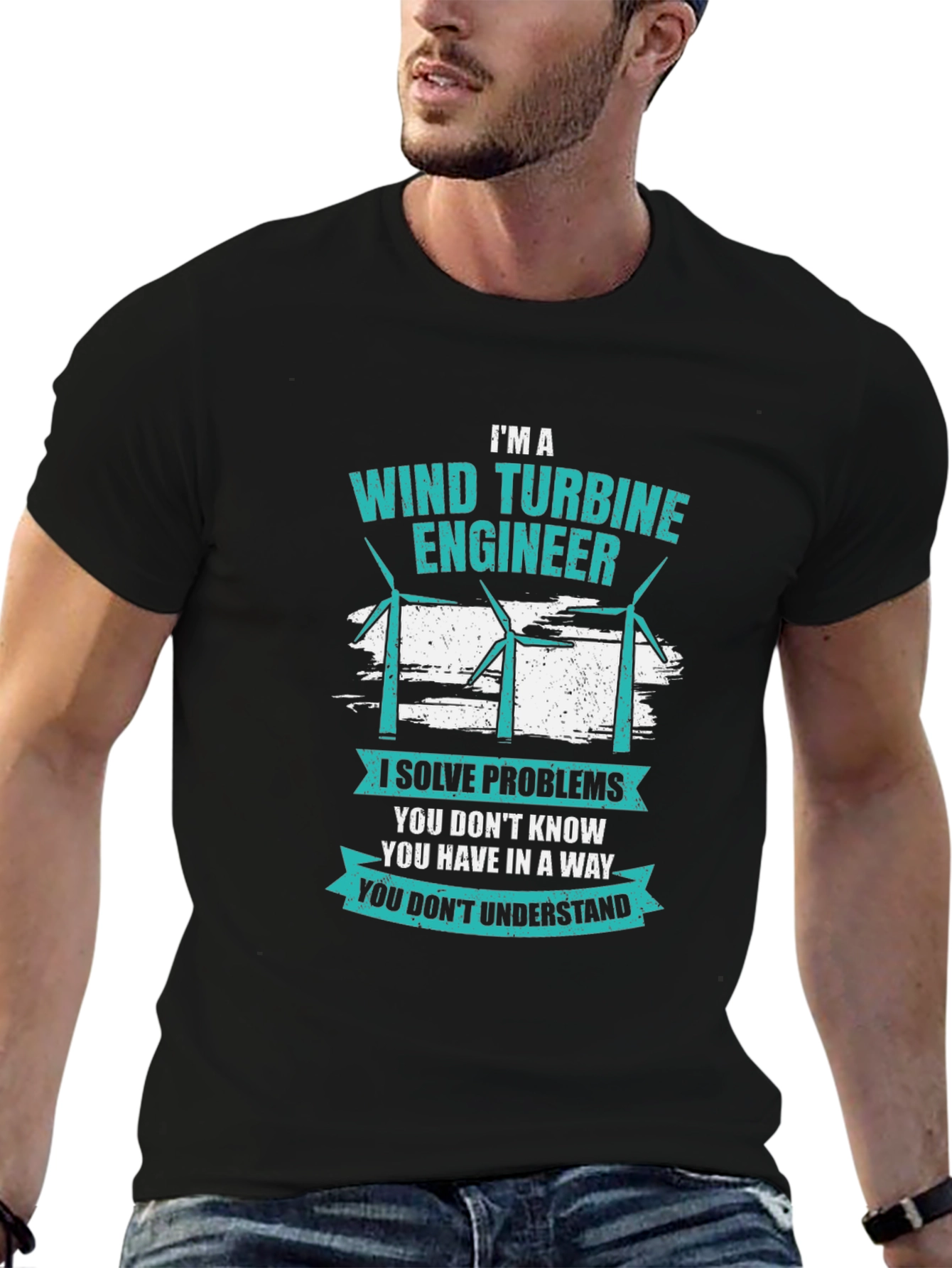 Wind Turbine Engineer T-Shirt: Problem Solver Apparel