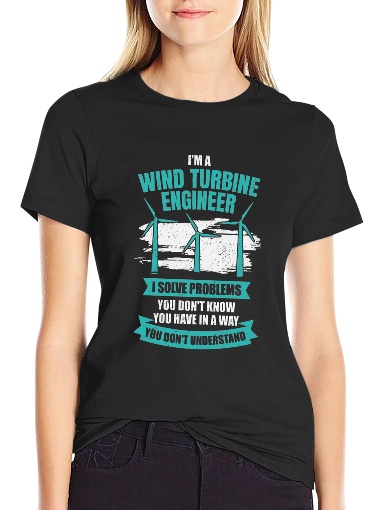 Wind Turbine Engineer T-Shirt: Problem Solver Apparel