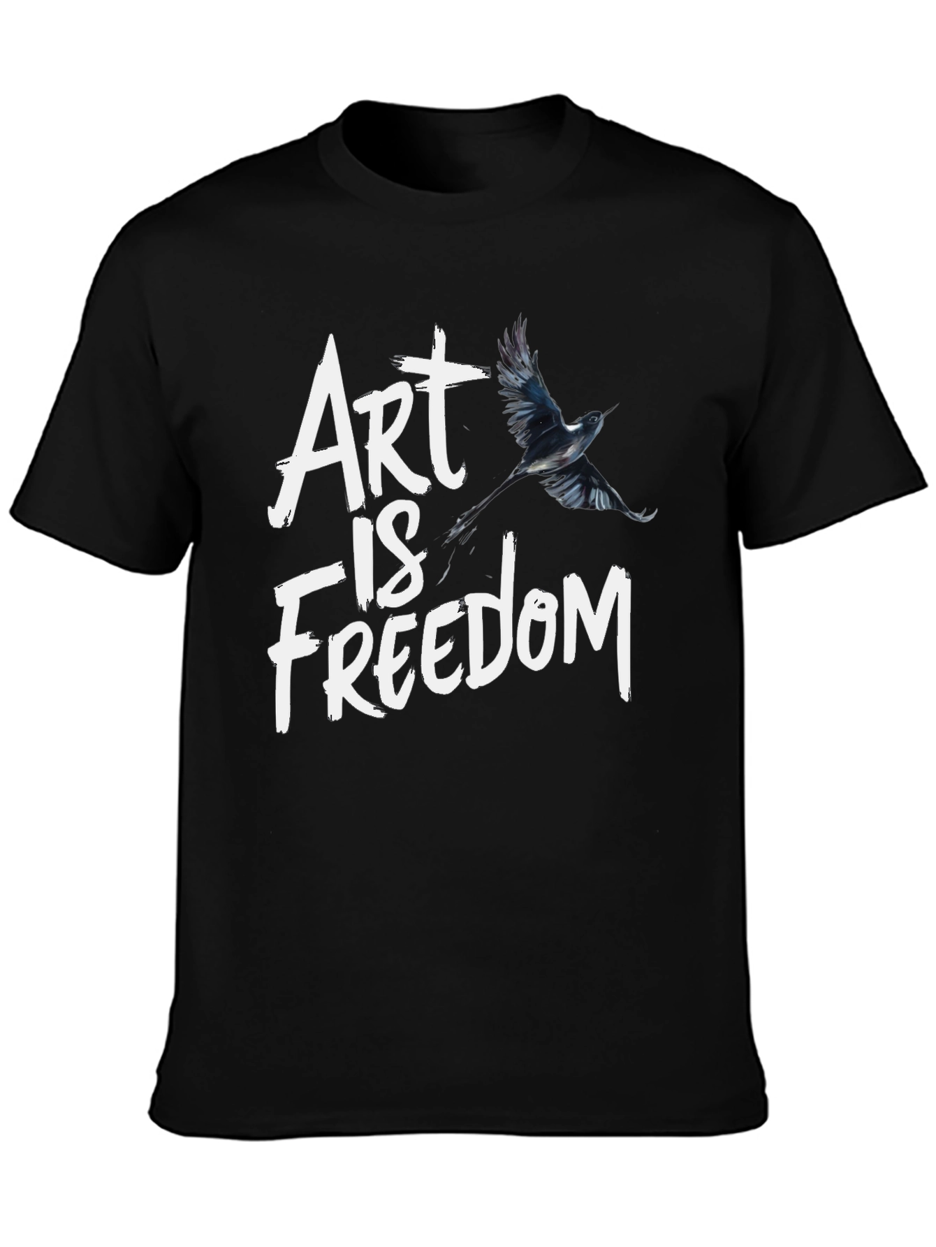 Art Is Freedom Graphic Tee - Black T-Shirt
