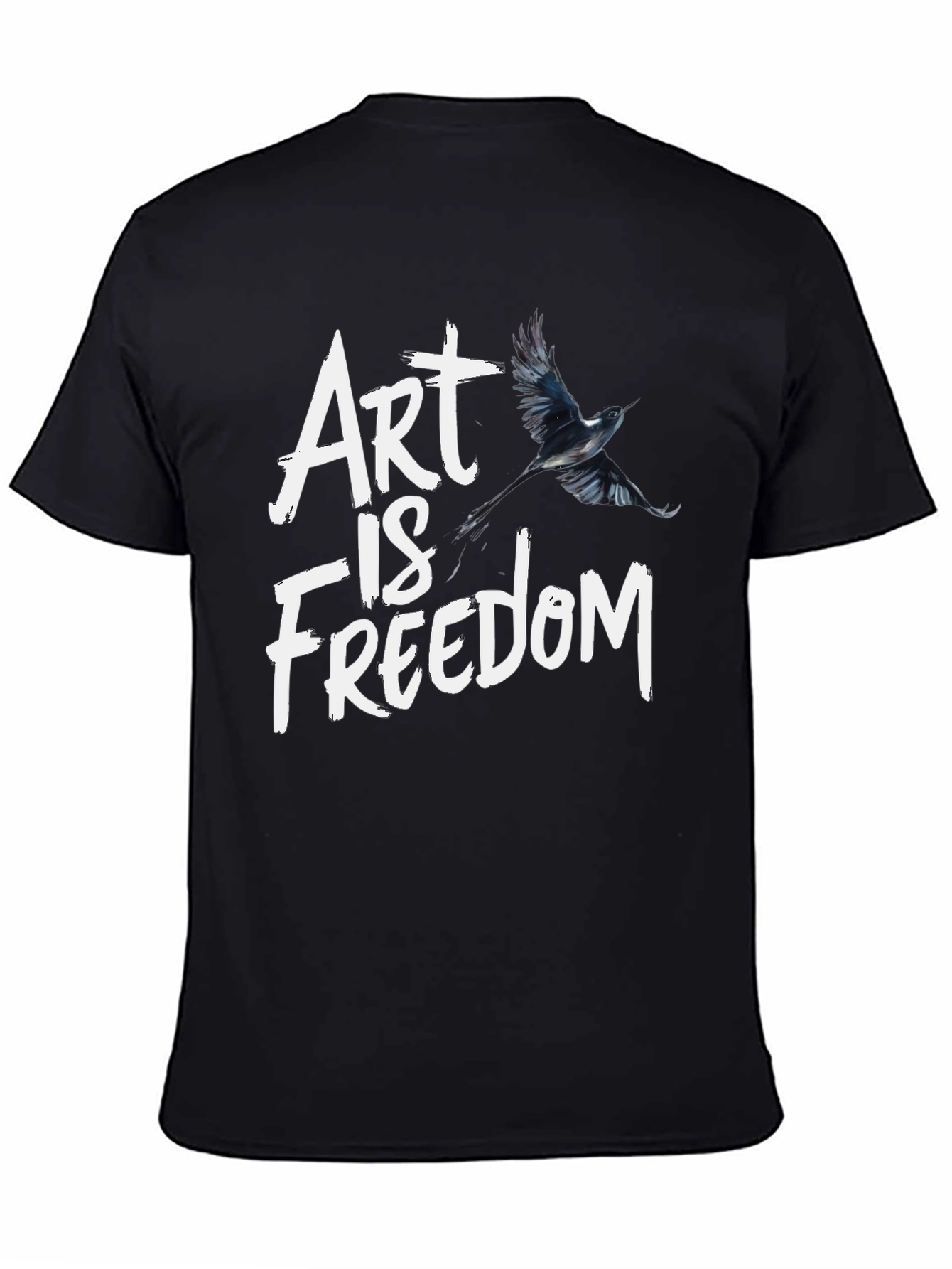 Art Is Freedom Graphic Tee - Black T-Shirt