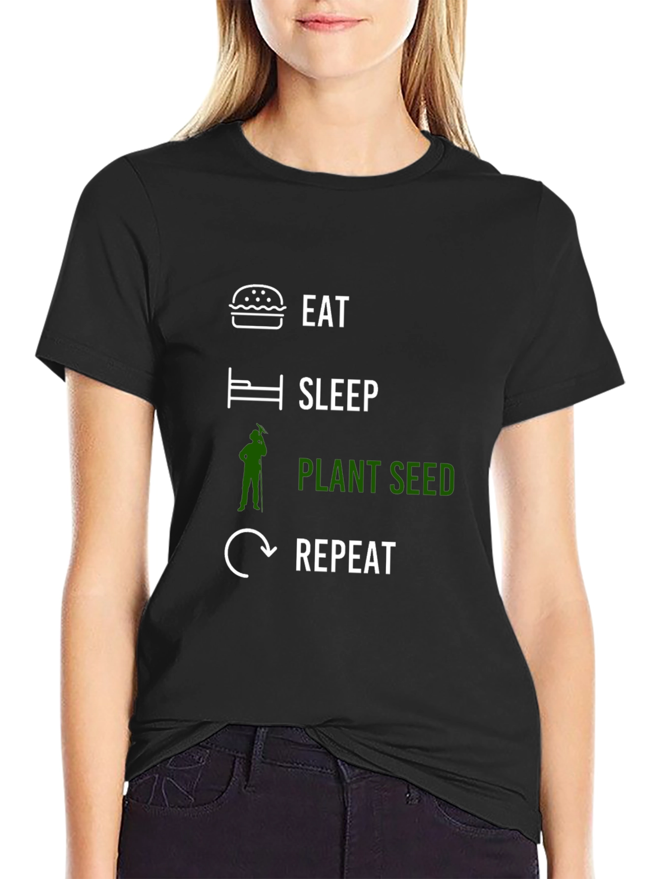 Eat Sleep Plant Seed Repeat T-Shirt