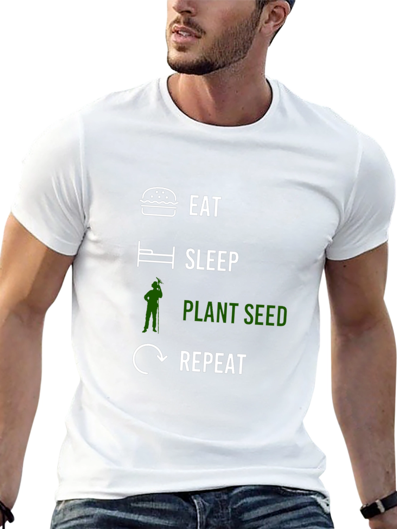Eat Sleep Plant Seed Repeat T-Shirt
