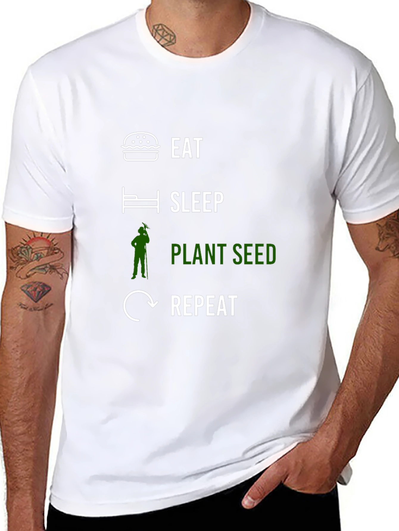 Eat Sleep Plant Seed Repeat T-Shirt