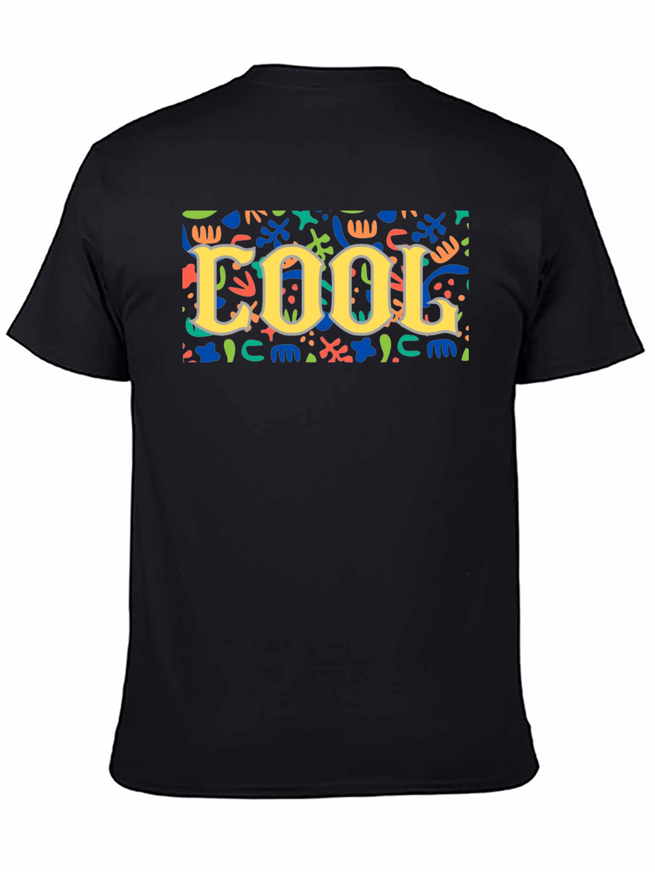 Cool Graphic Print Tee - Black