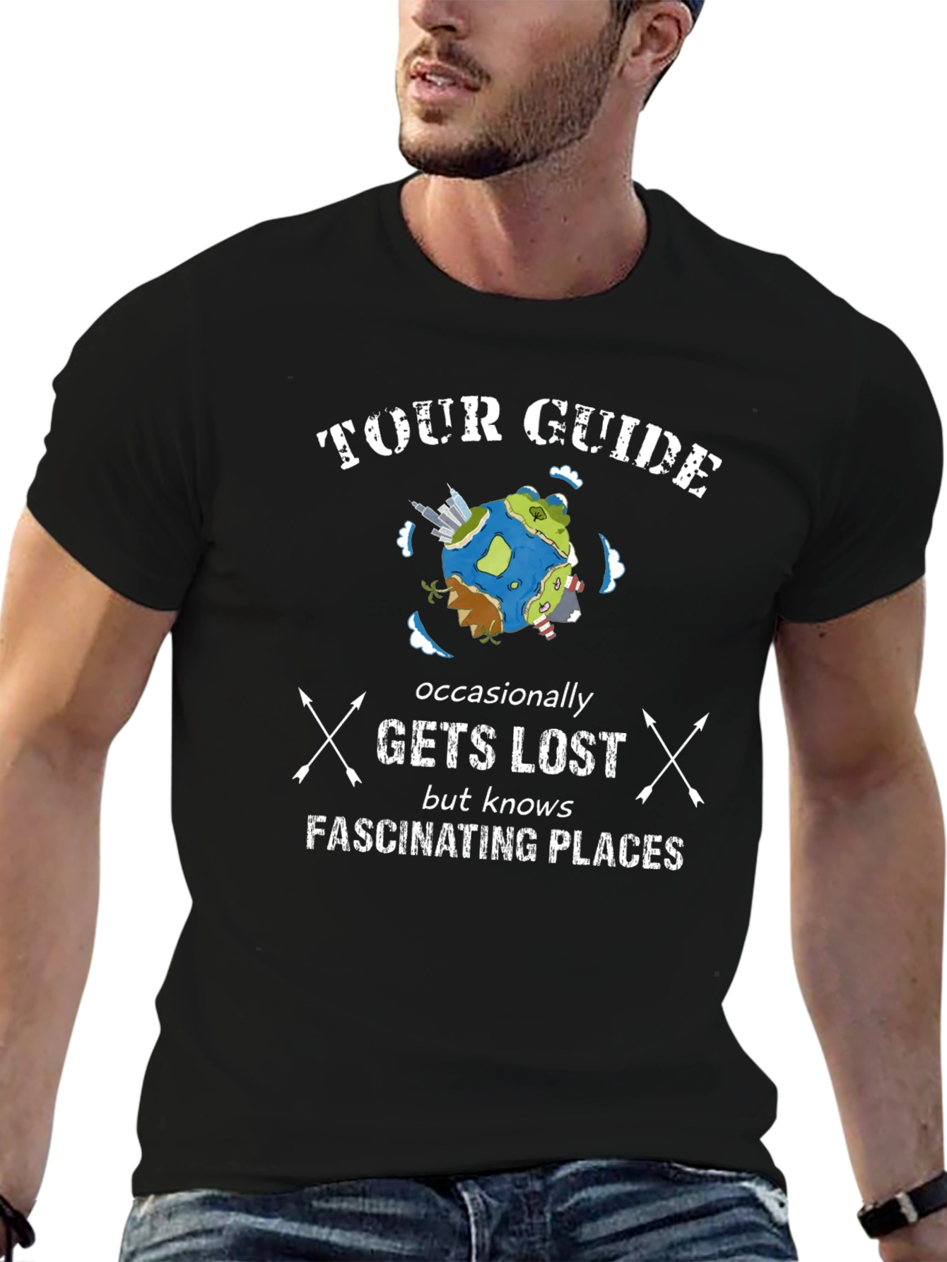 Tour Guide Novelty Graphic Tee