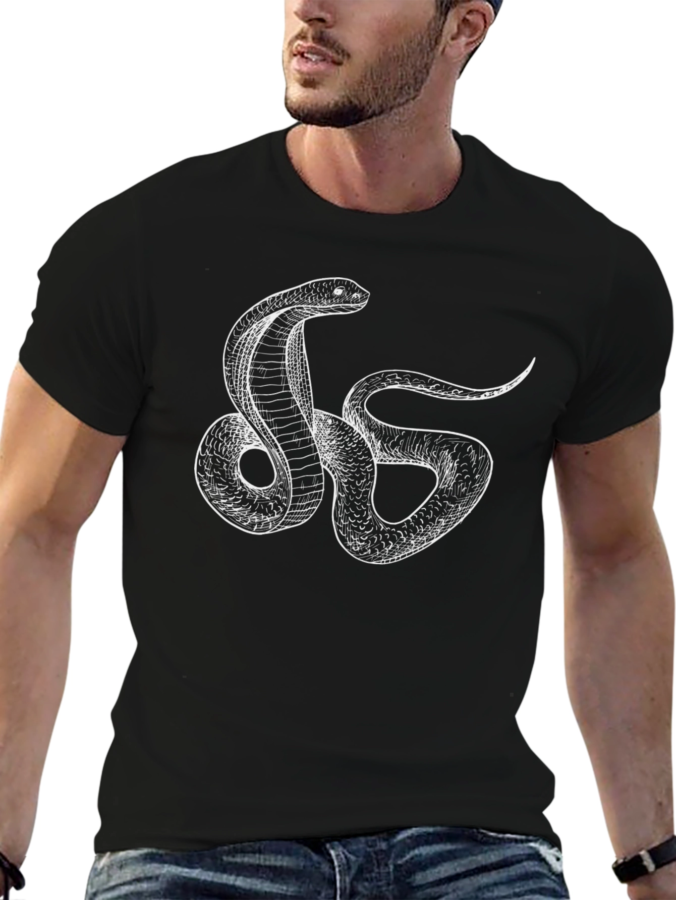 Cobra Graphic Tee - Cool Snake Design