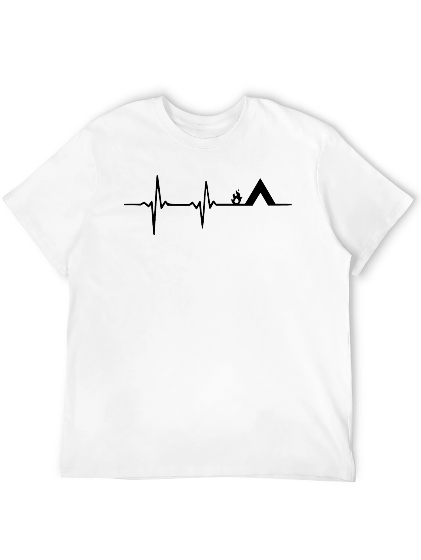 Camping Heartbeat Graphic Tee - Adventure Awaits!