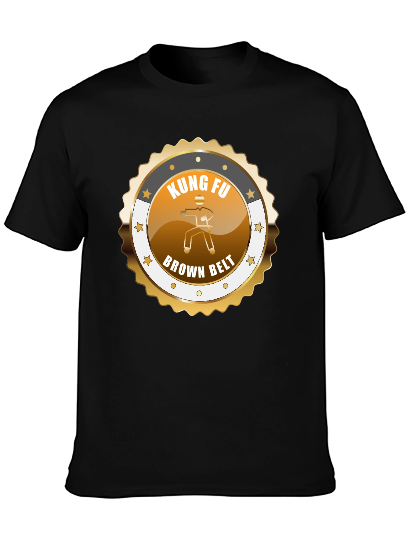 Kung Fu Brown Belt Graphic T-Shirt Martial Arts Tee