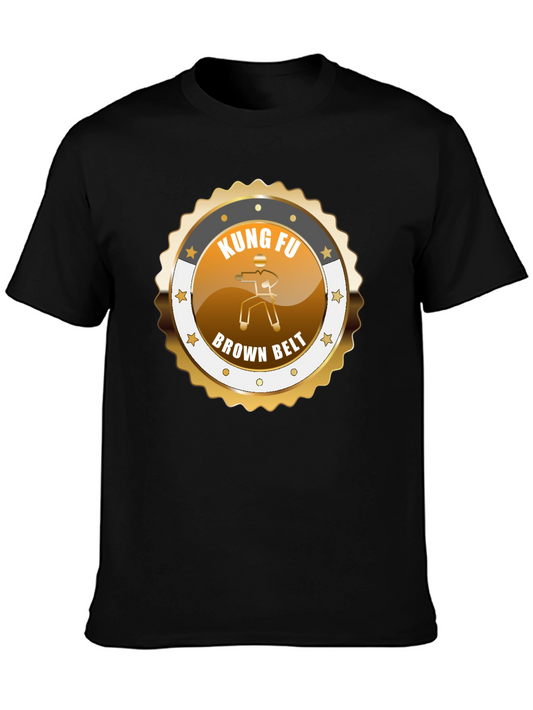 Kung Fu Brown Belt Graphic T-Shirt Martial Arts Tee