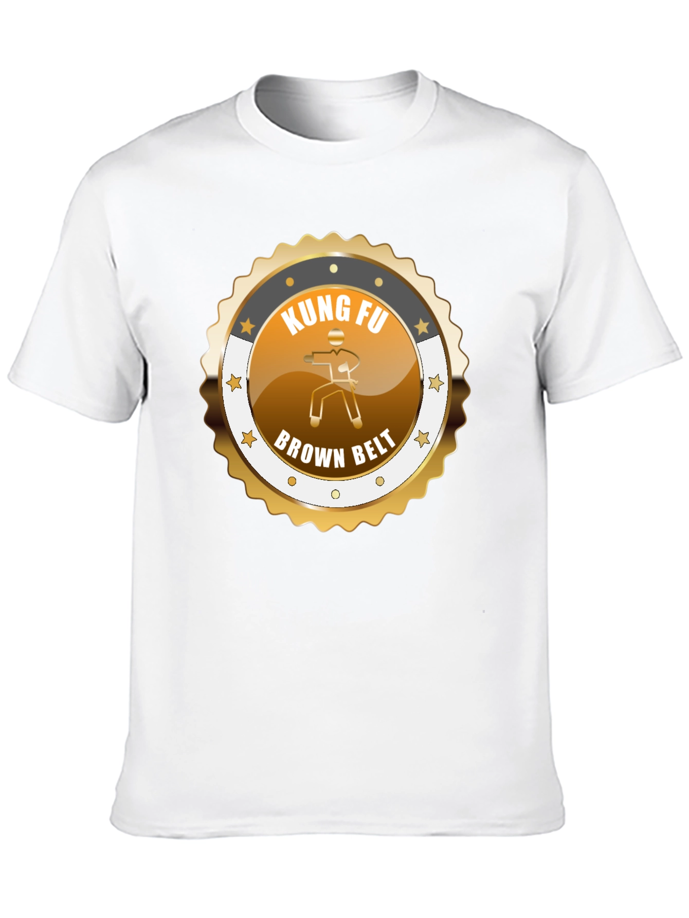 Kung Fu Brown Belt Graphic T-Shirt Martial Arts Tee