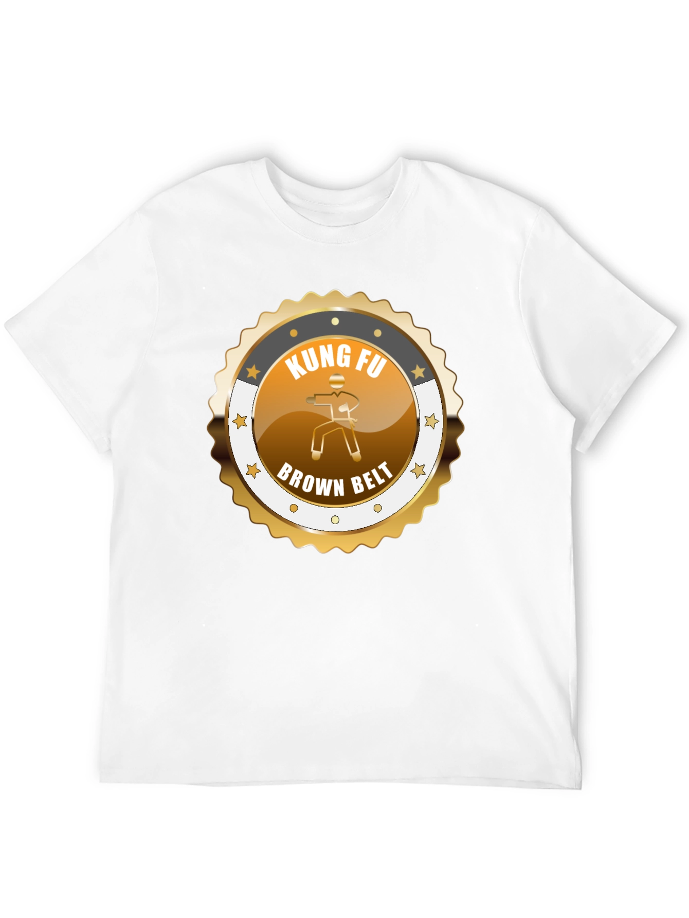 Kung Fu Brown Belt Graphic T-Shirt Martial Arts Tee