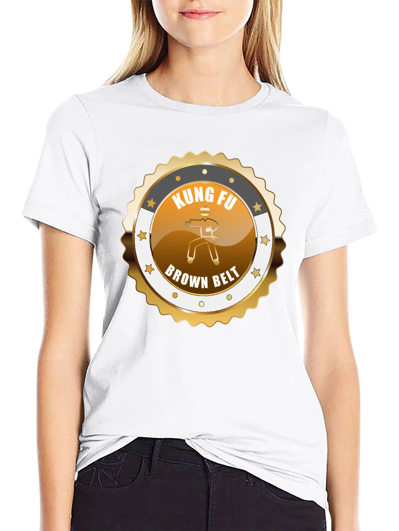 Kung Fu Brown Belt Graphic T-Shirt Martial Arts Tee