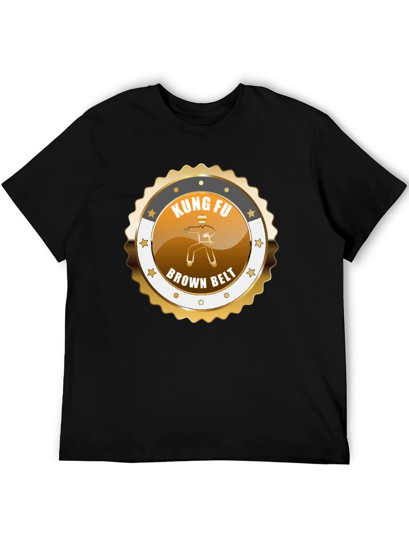 Kung Fu Brown Belt Graphic T-Shirt Martial Arts Tee