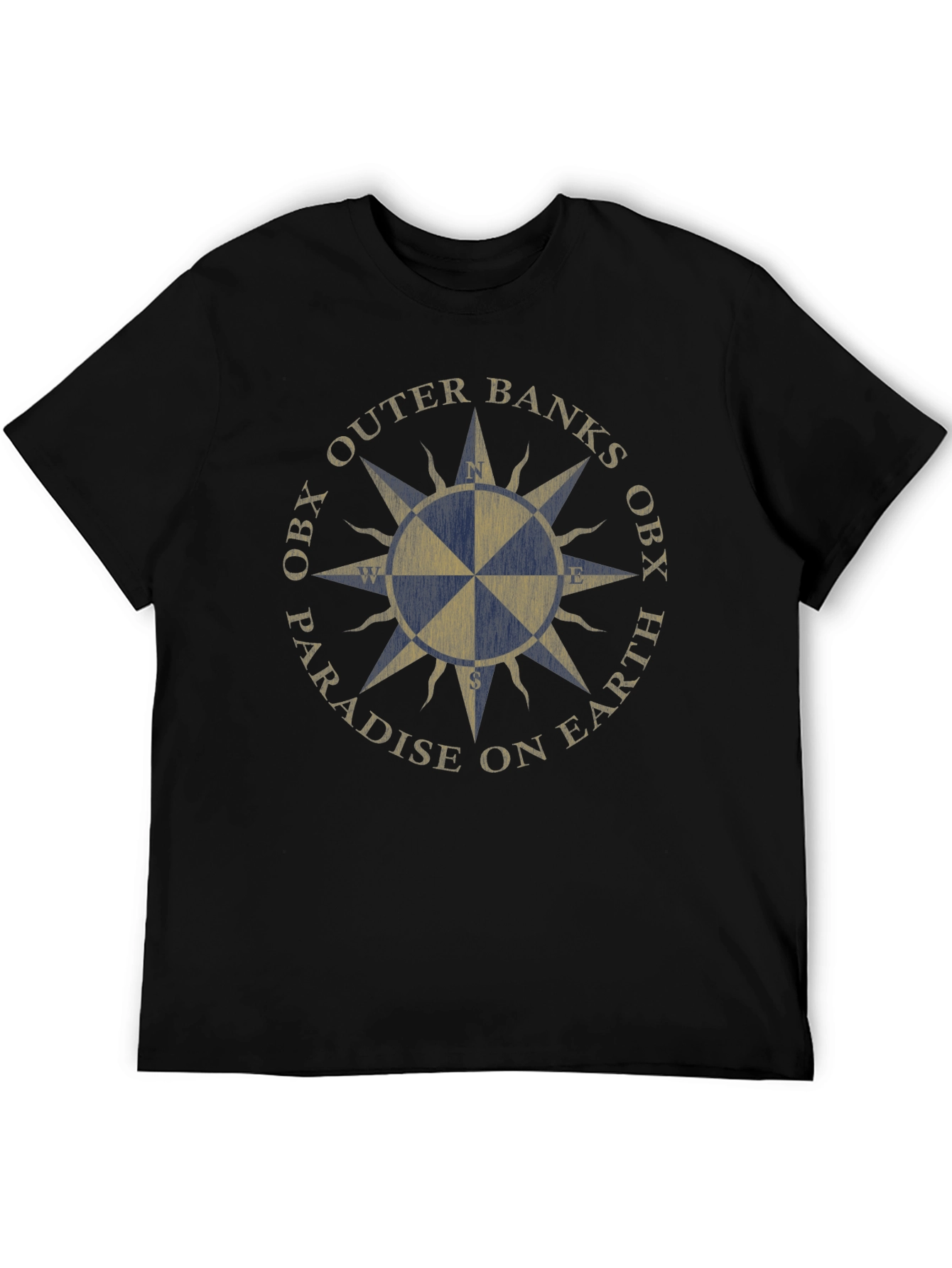 Outer Banks OBX Compass Black T-Shirt
