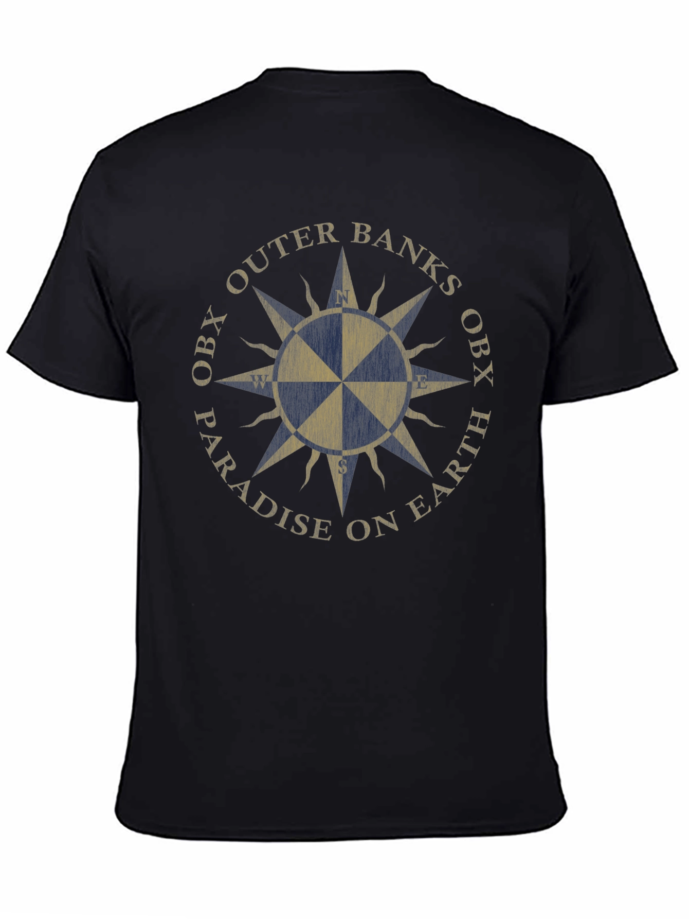 Outer Banks OBX Compass Black T-Shirt