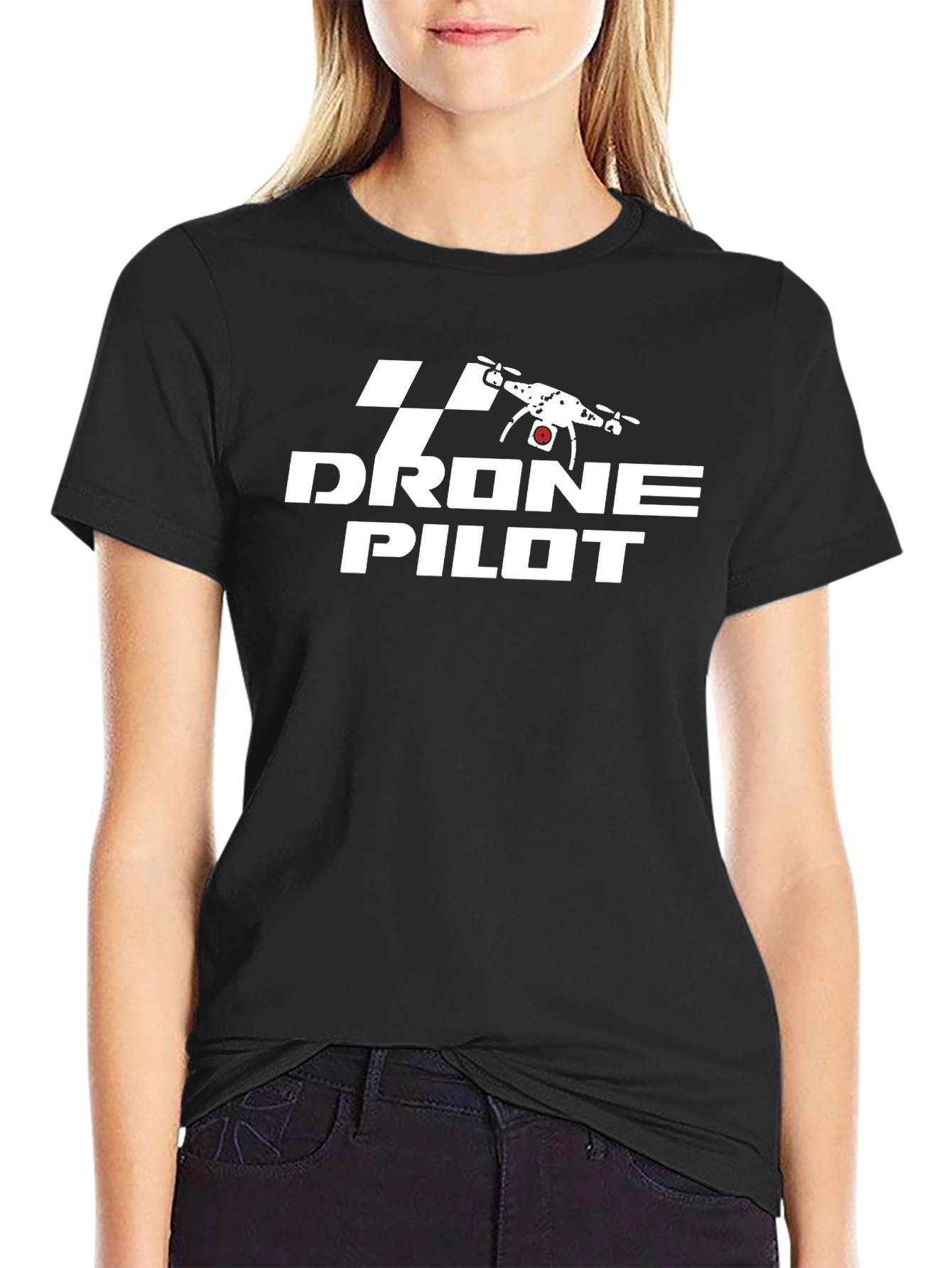 Drone Pilot Graphic Tee - Black
