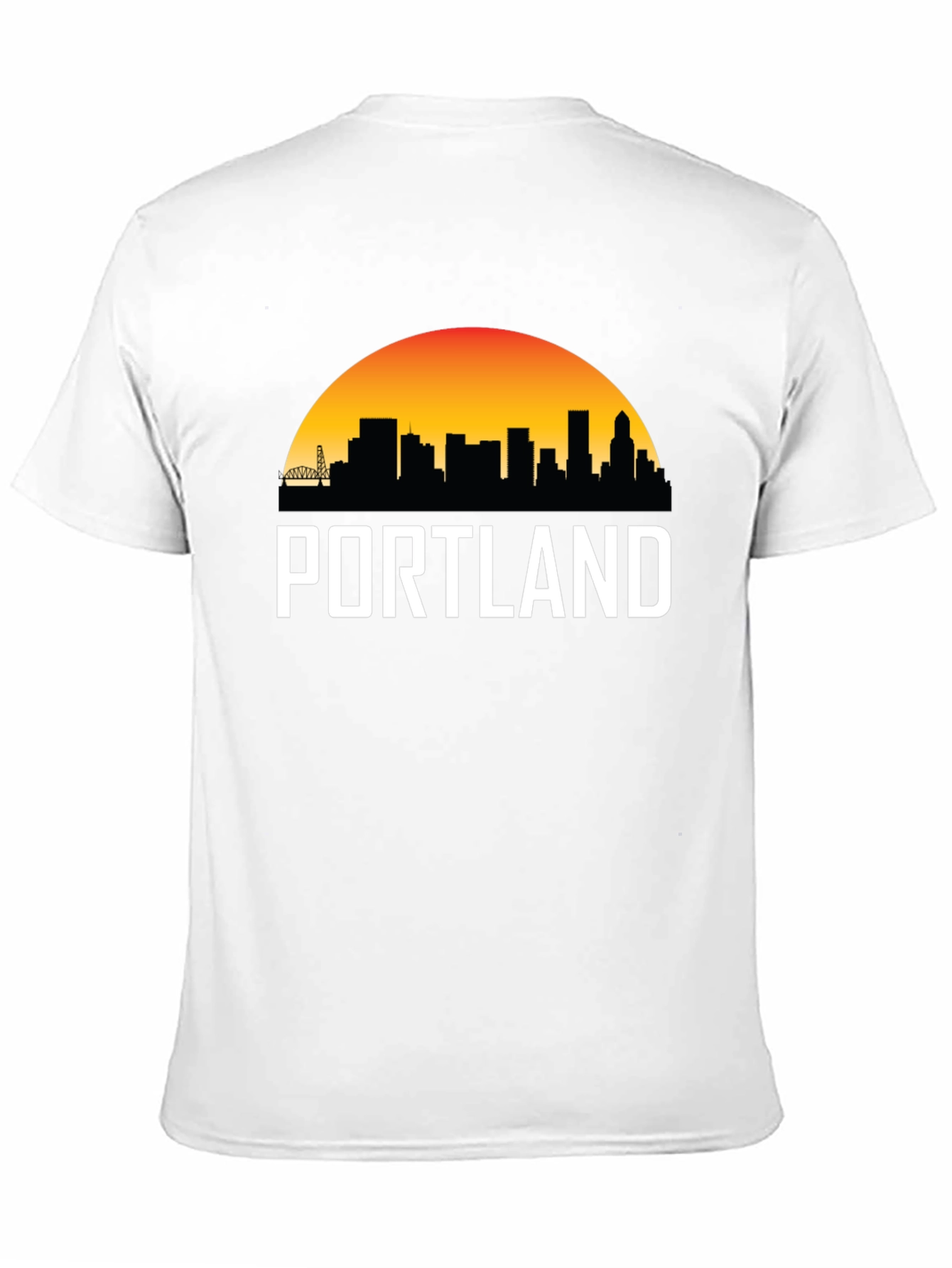 Portland Skyline Graphic Tee - Black