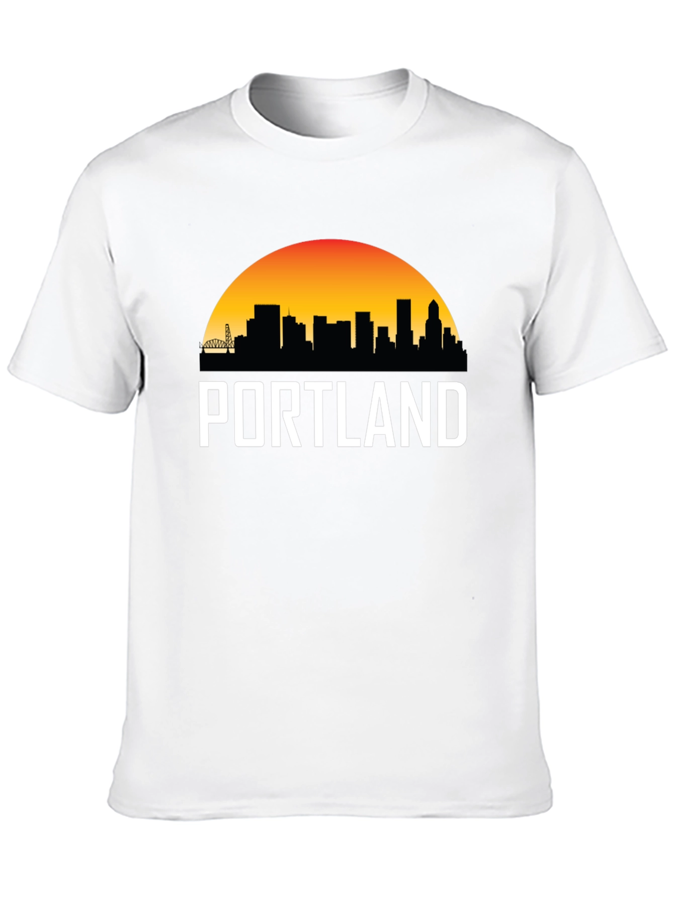 Portland Skyline Graphic Tee - Black