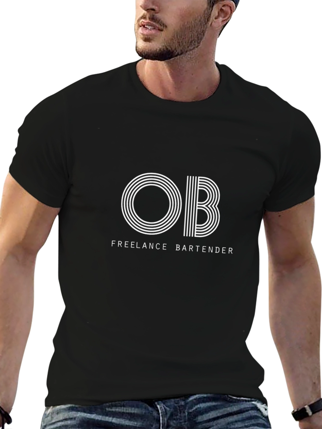 Freelance Bartender Black T-Shirt