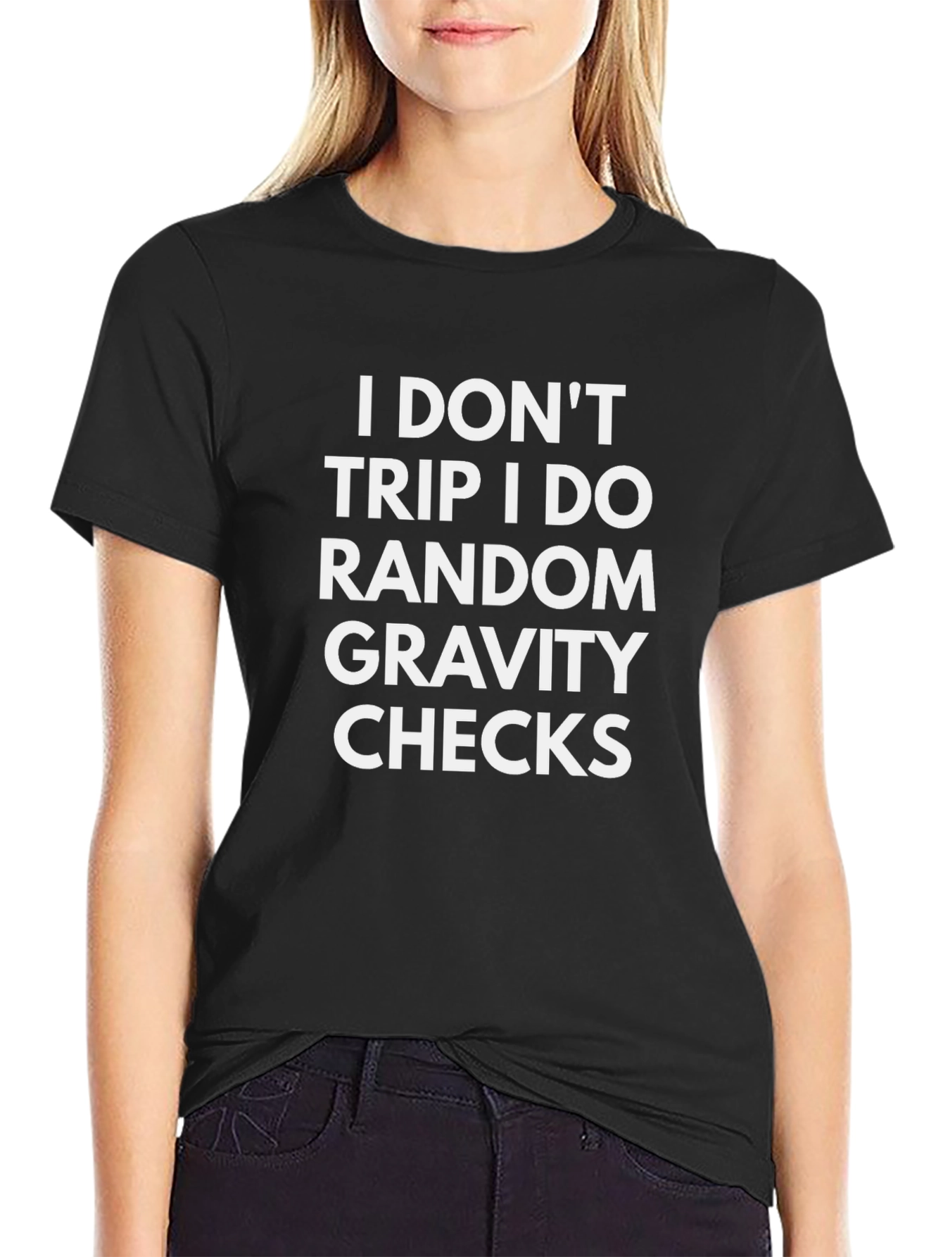 Funny Gravity Check T-Shirt - Unisex