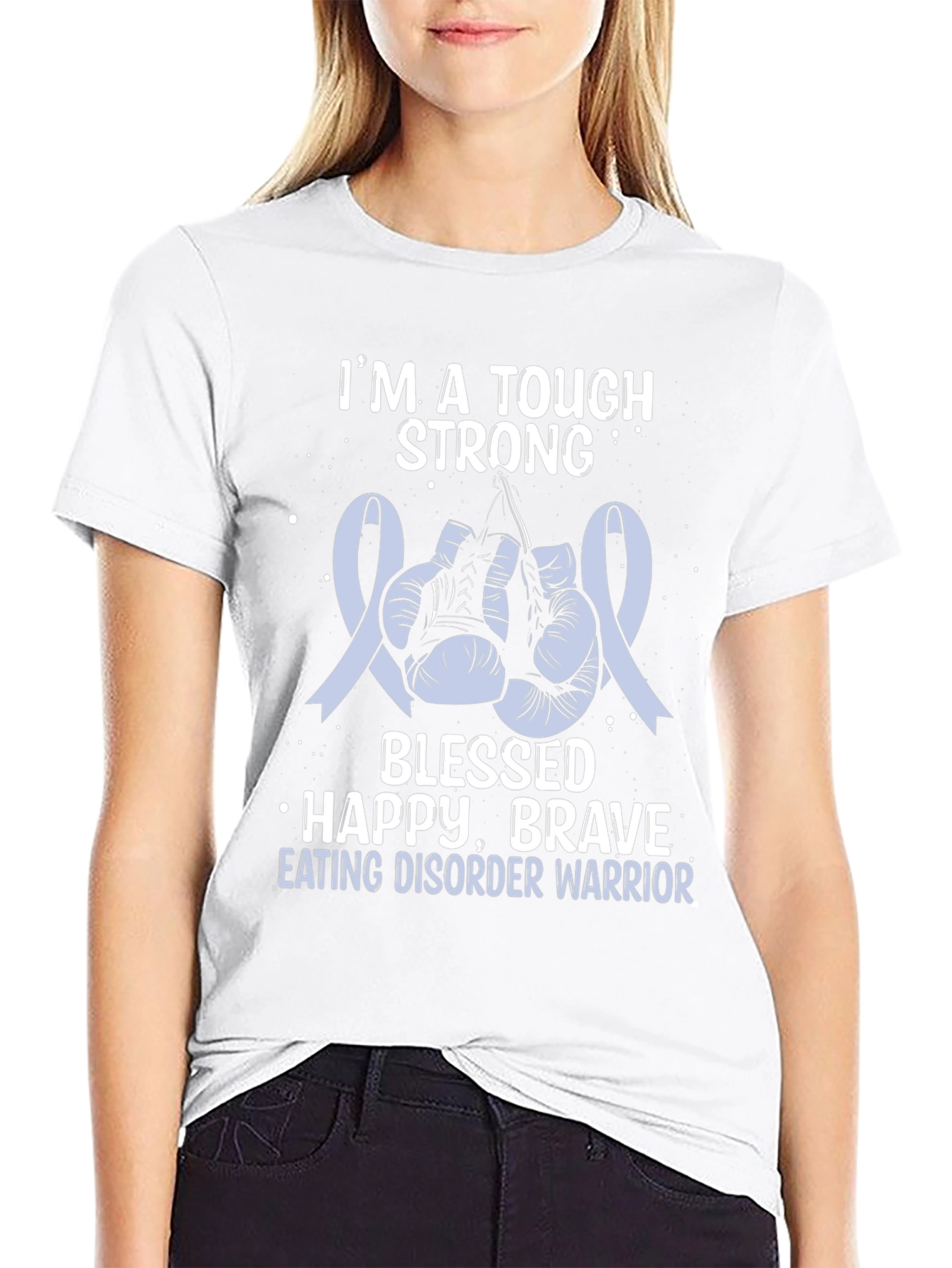 Tough Strong Eating Disorder Warrior T-Shirt