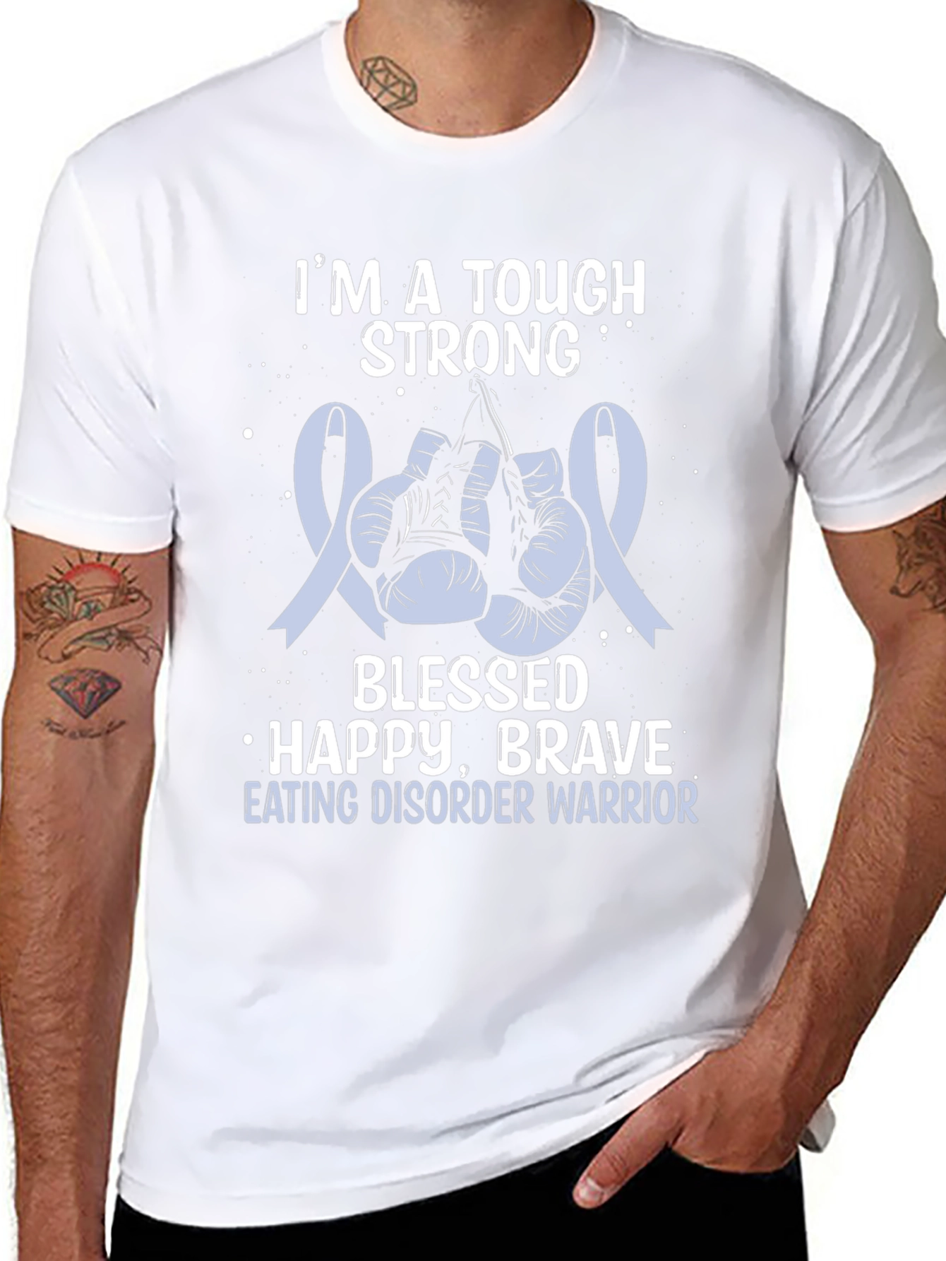 Tough Strong Eating Disorder Warrior T-Shirt