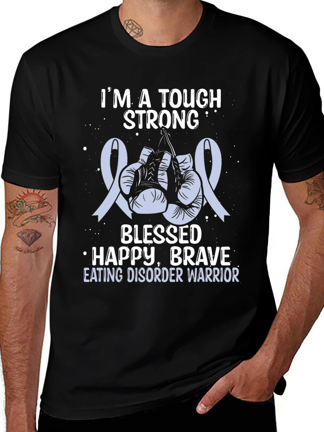 Tough Strong Eating Disorder Warrior T-Shirt