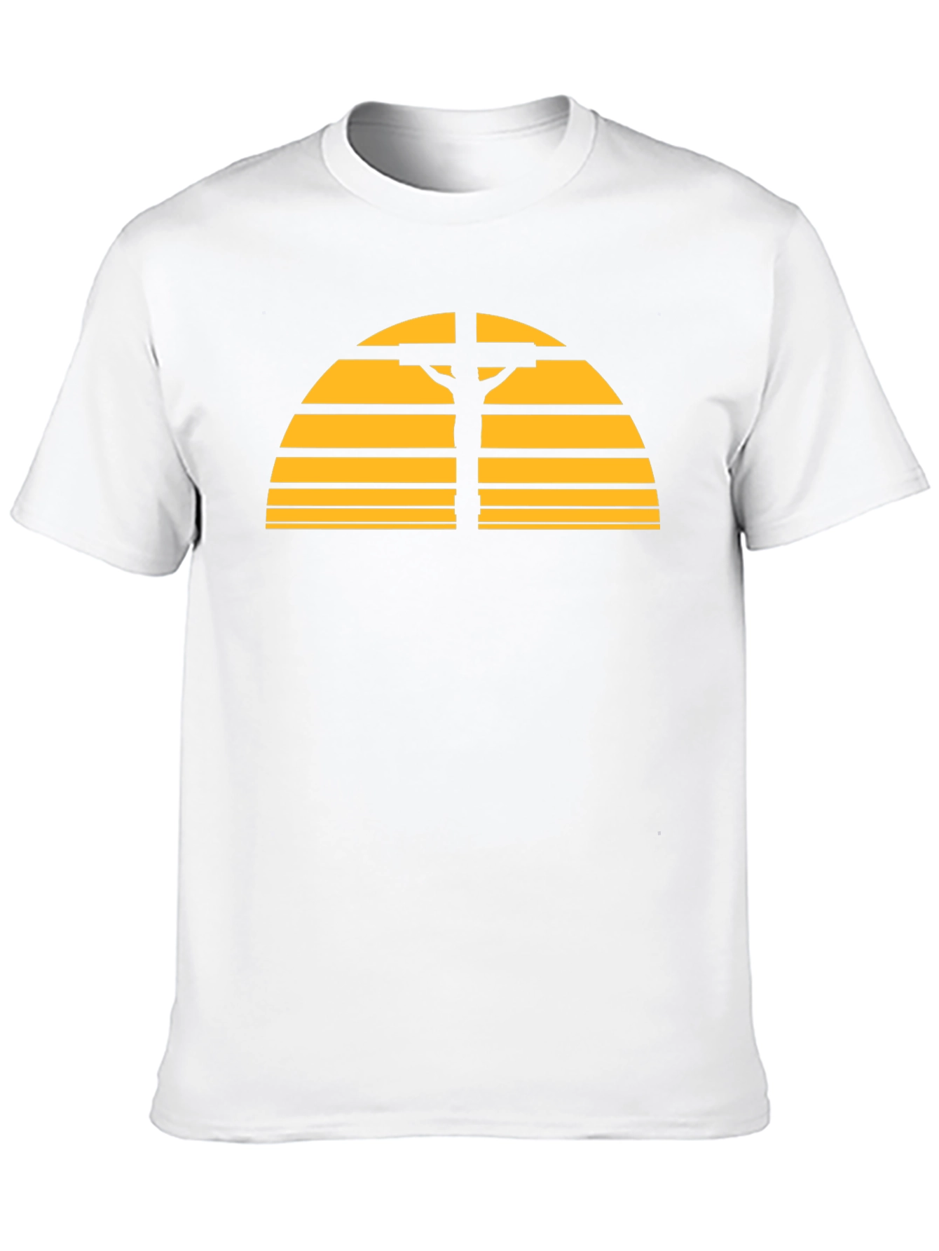 Retro Sunset Cross Graphic T-Shirt