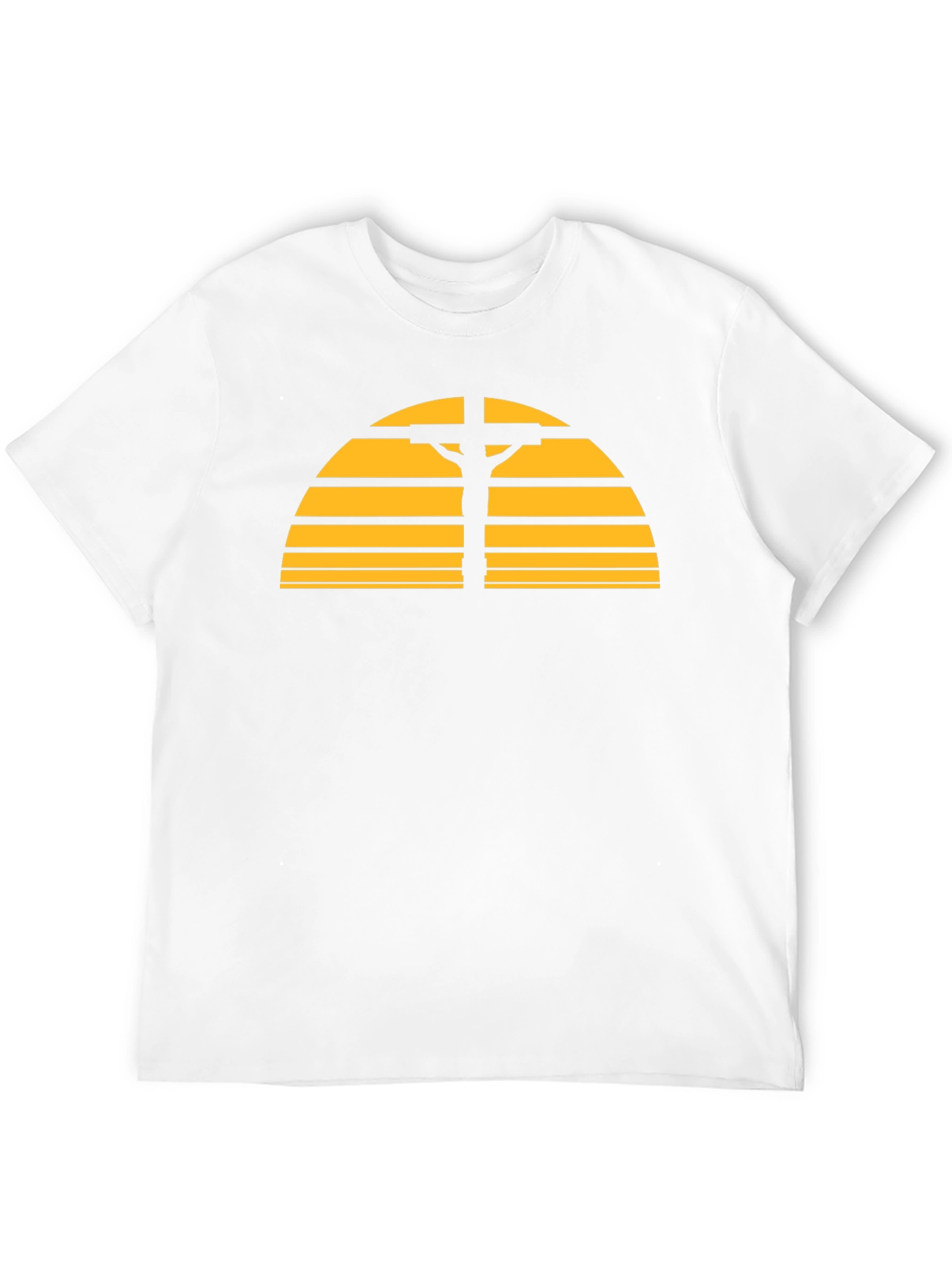 Retro Sunset Cross Graphic T-Shirt