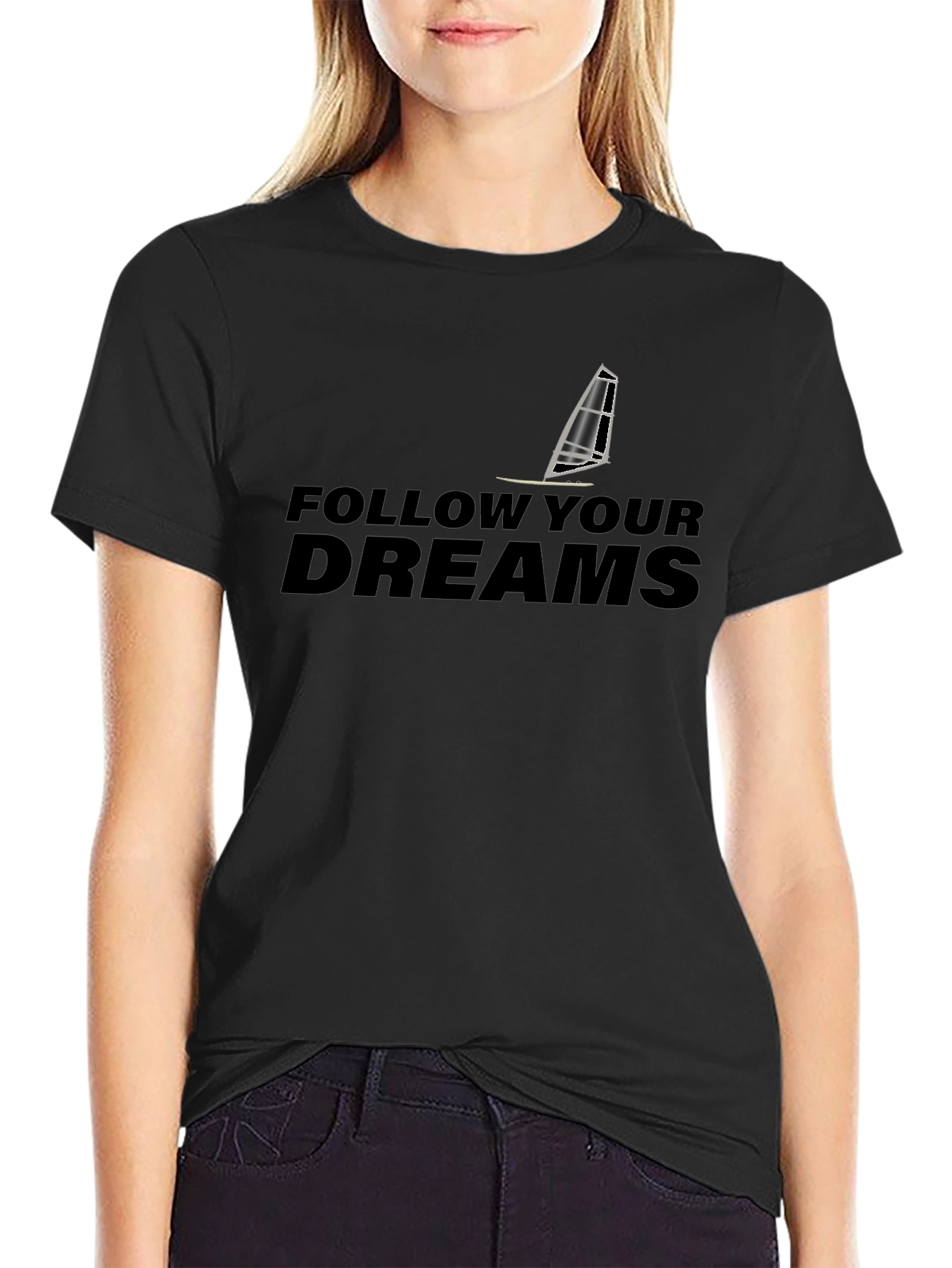 Follow Your Dreams Windsurfing Graphic T-Shirt