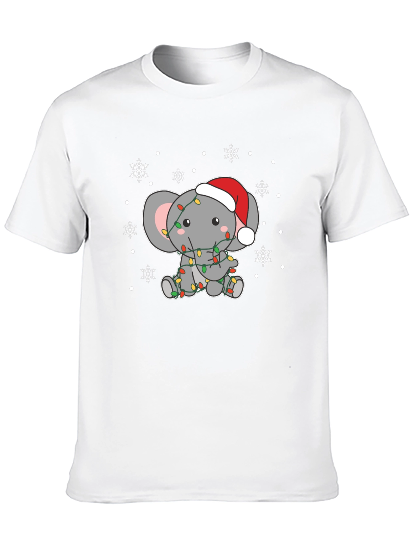 Holiday Elephant Graphic Tee - Christmas T-Shirt