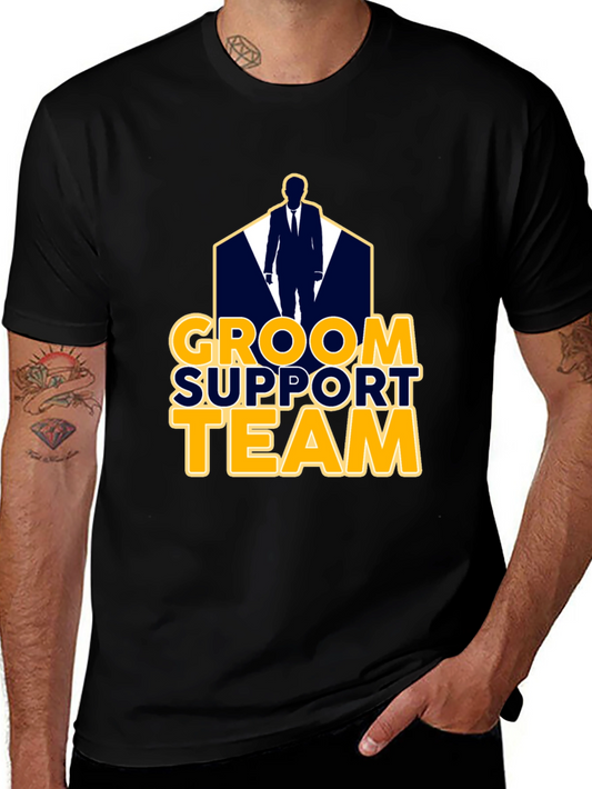 Groom Support Team Graphic T-Shirt