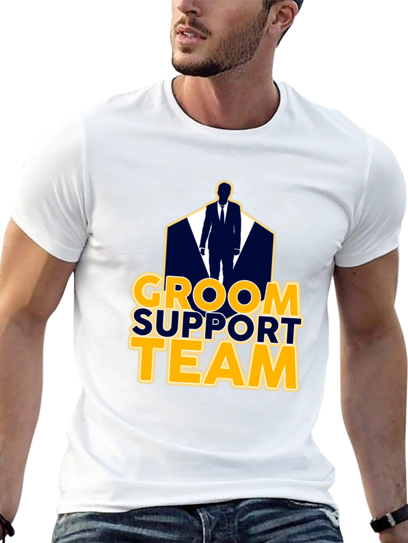 Groom Support Team Graphic T-Shirt