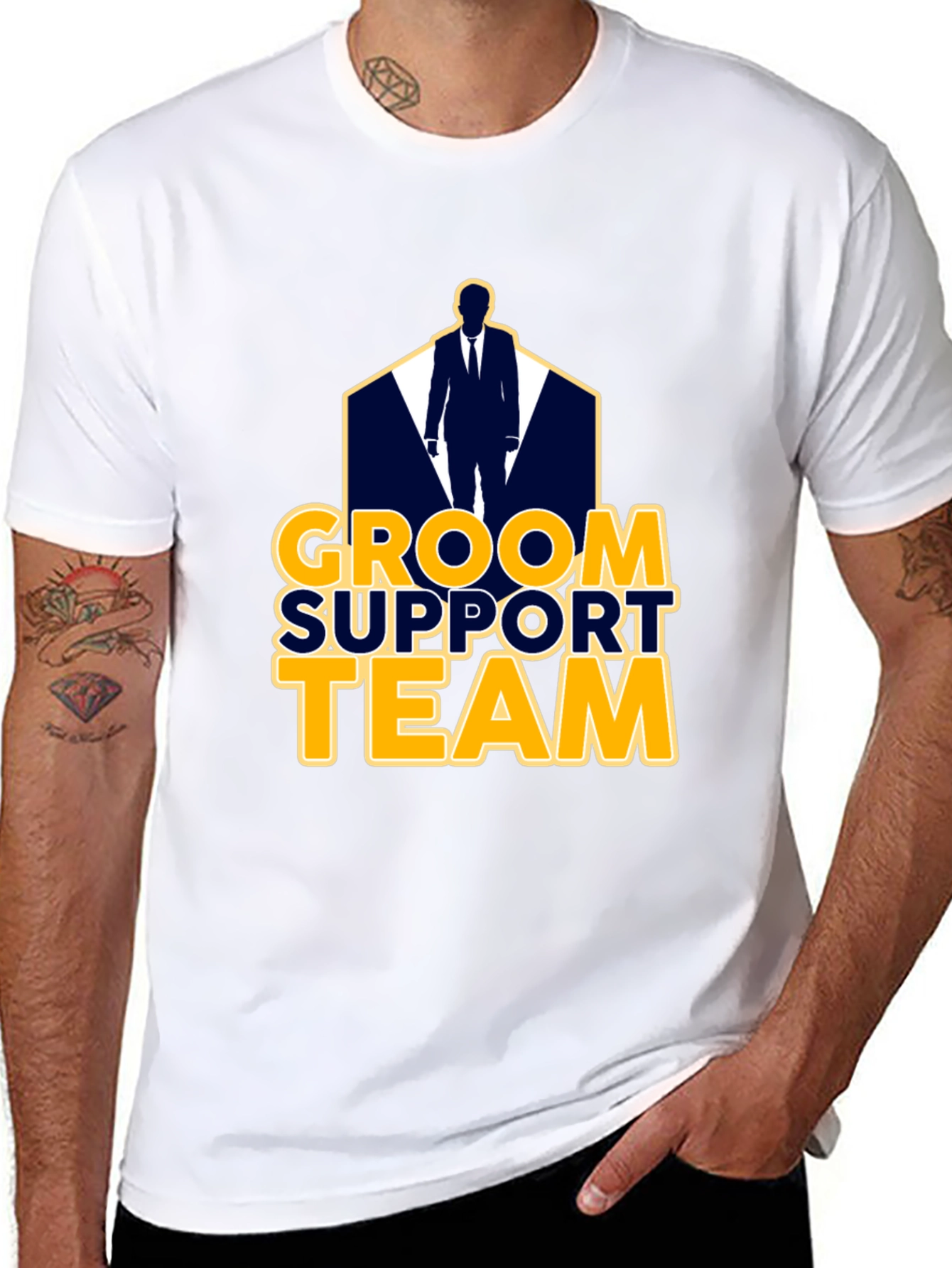 Groom Support Team Graphic T-Shirt